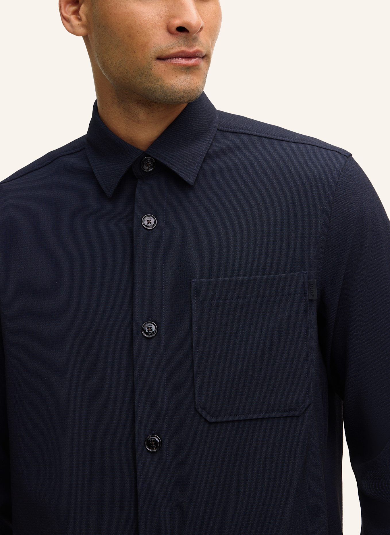 JOOP! Overshirt Regular Fit: DUNKELBLAU