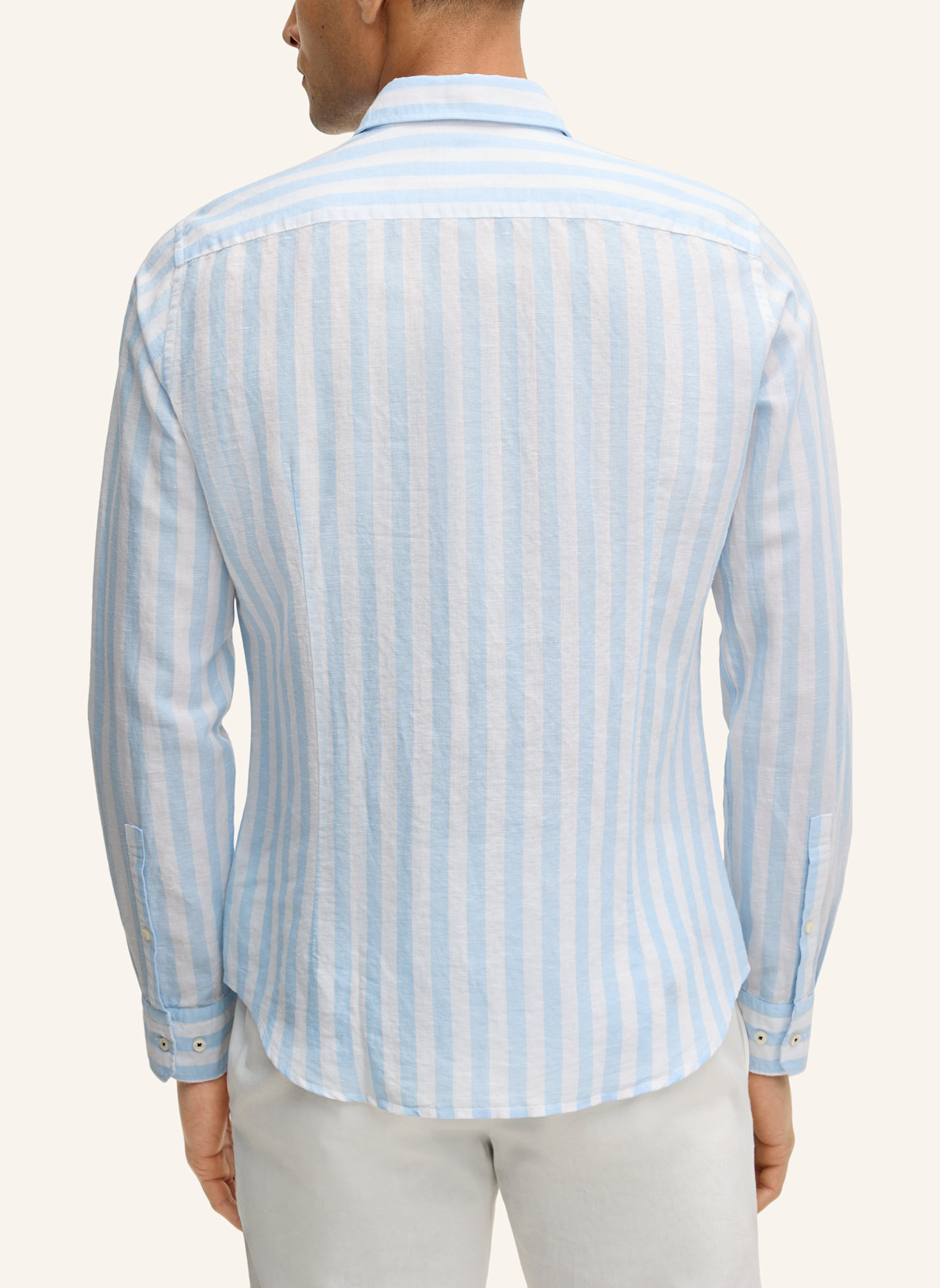 JOOP! Hemd PIT Slim Fit mit Leinen: HELLBLAU