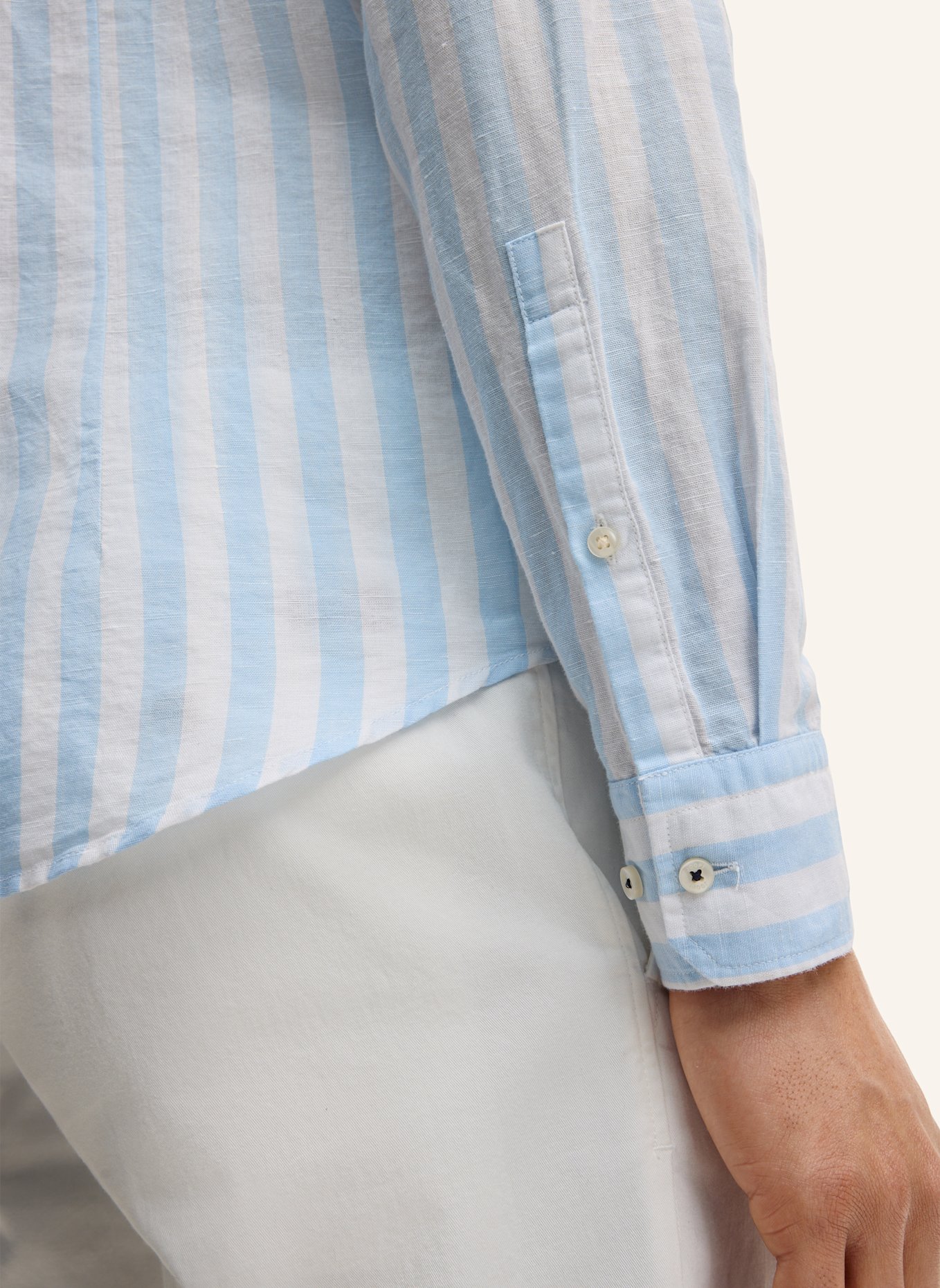 JOOP! Hemd PIT Slim Fit mit Leinen: HELLBLAU