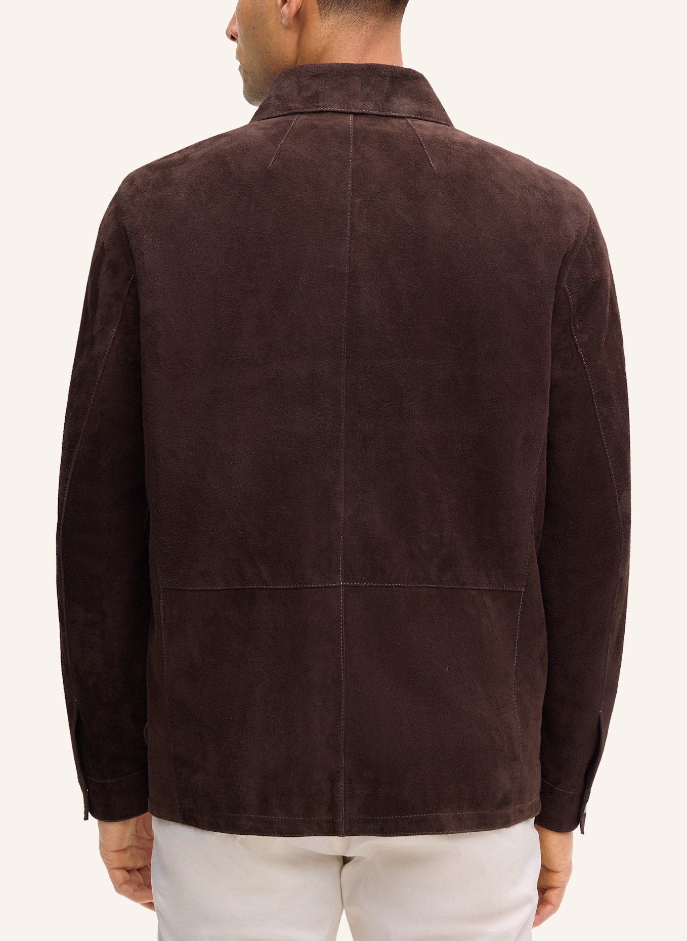 JOOP! JEANS Lederjacke: DUNKELBRAUN