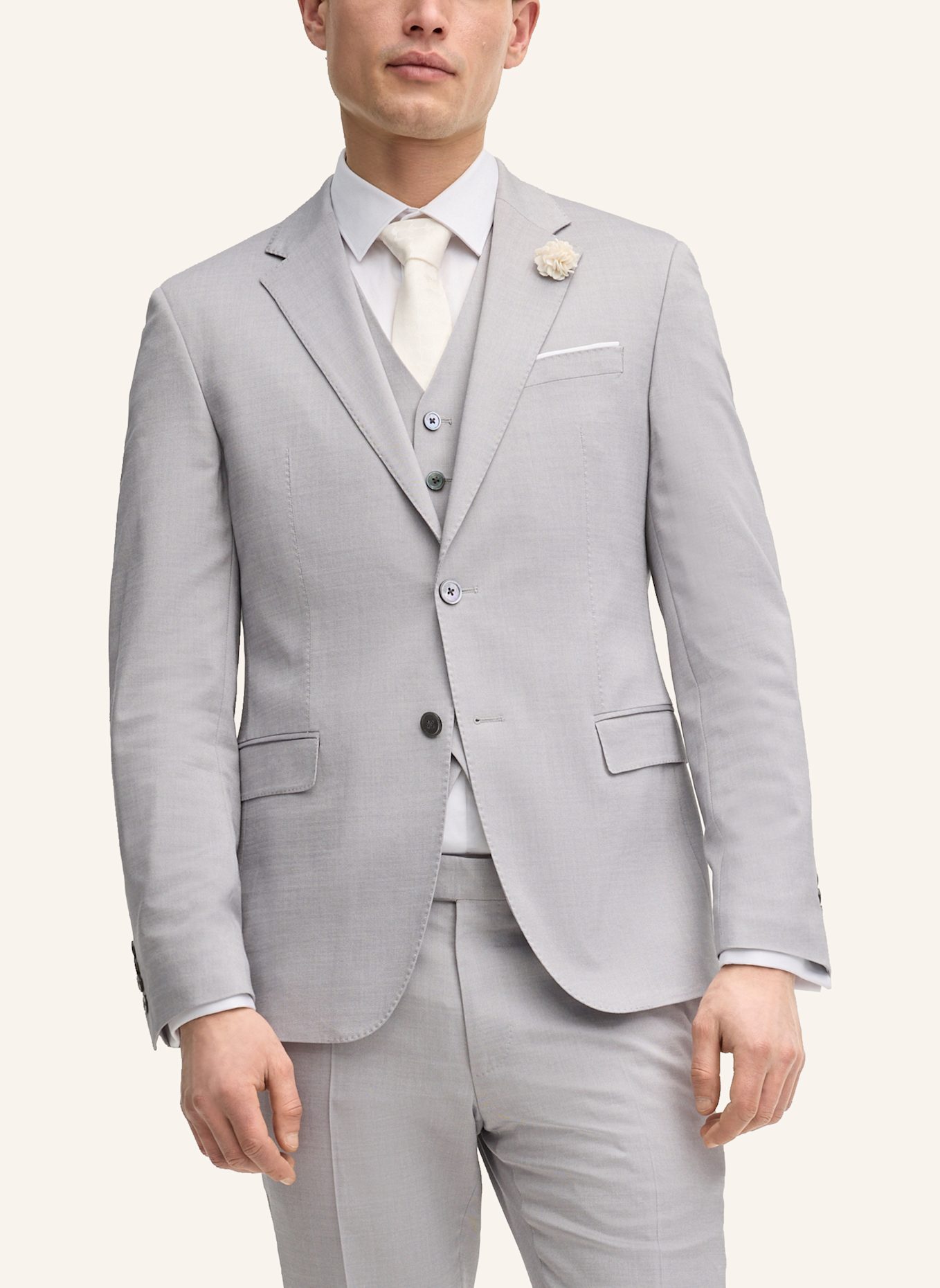 JOOP! Anzugsakko HERBY Slim Fit: HELLGRAU