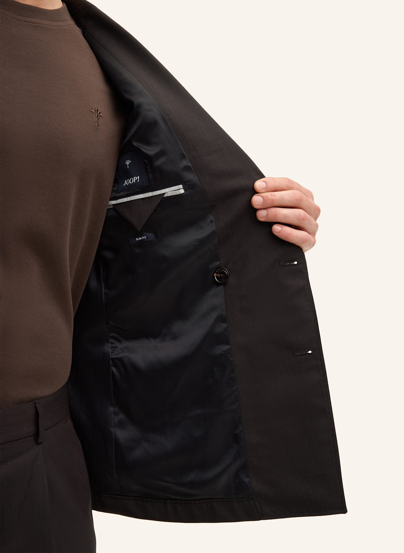 JOOP! Anzug Slim Fit: DUNKELBRAUN