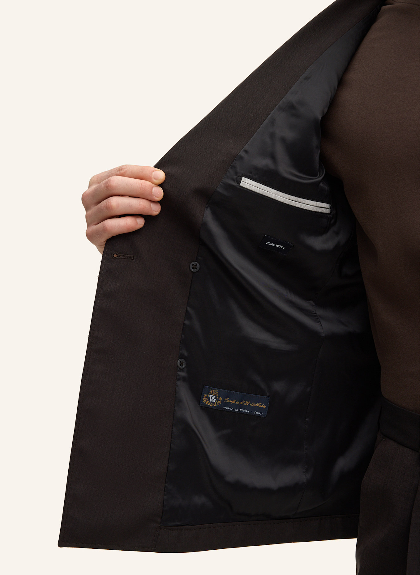 JOOP! Anzug Slim Fit: DUNKELBRAUN