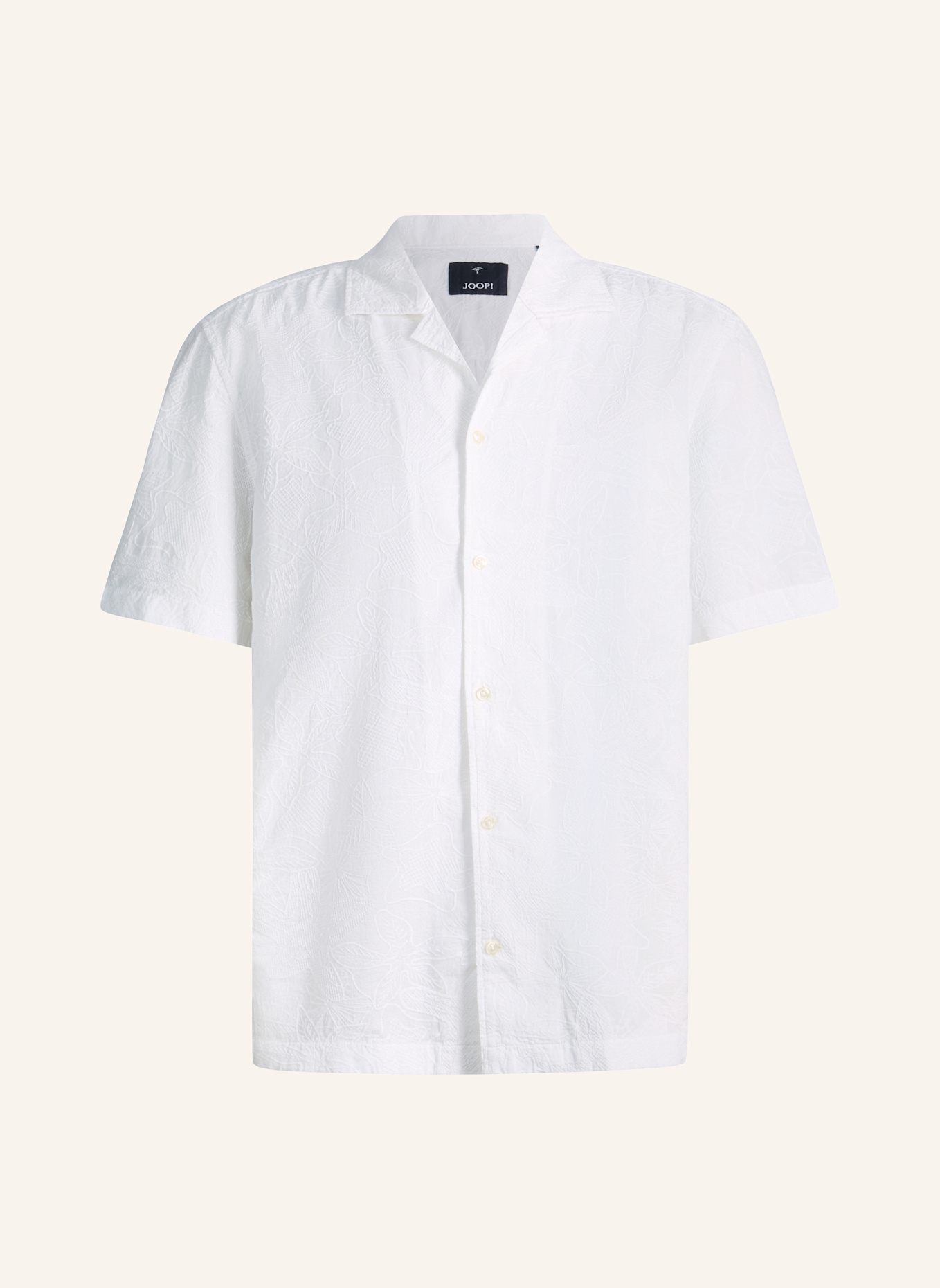 JOOP! Kurzarm-Hemd Loose Fit: WEISS
