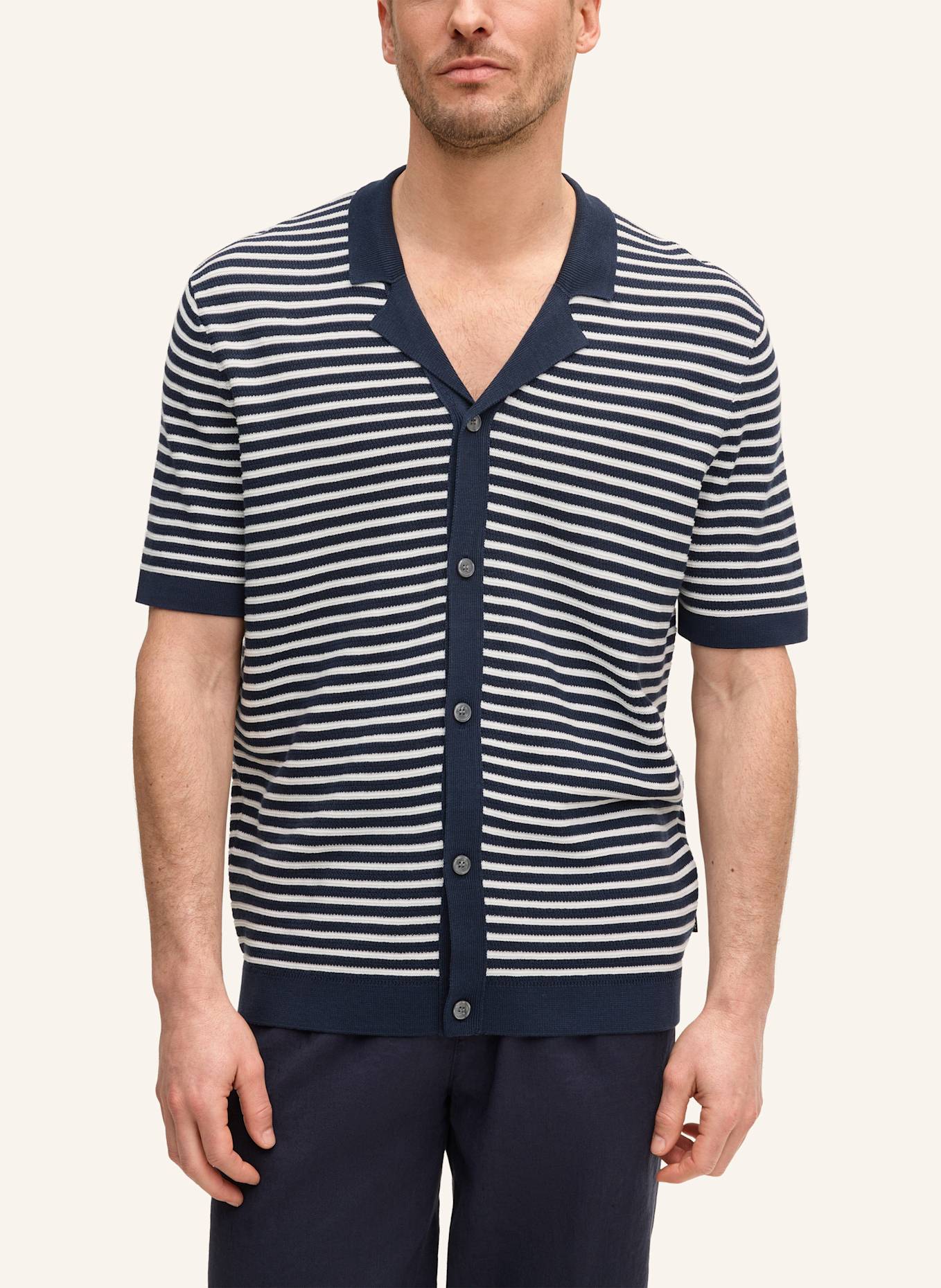 JOOP! Strickshirt: DUNKELBLAU