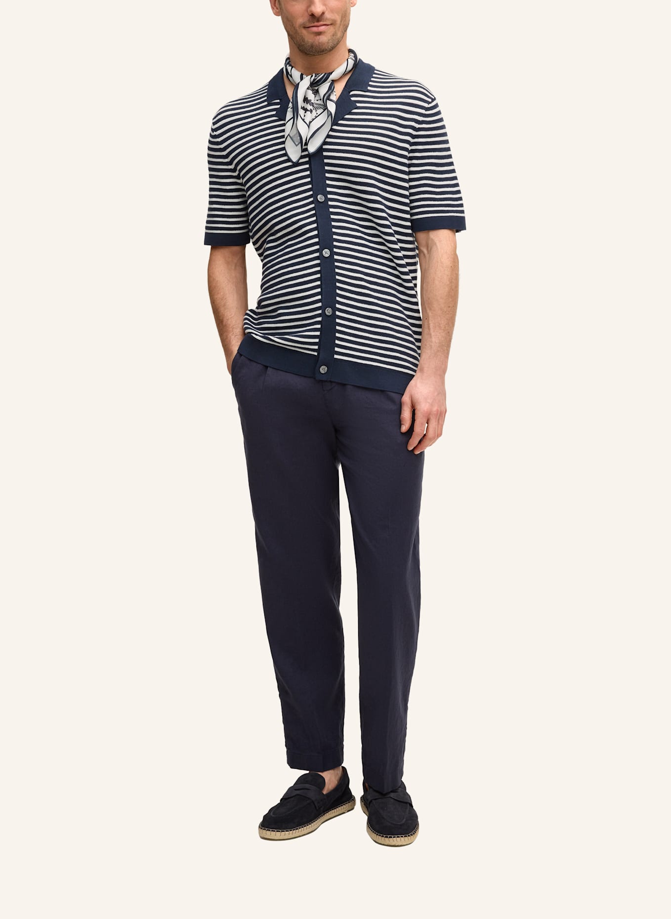 JOOP! Strickshirt: DUNKELBLAU