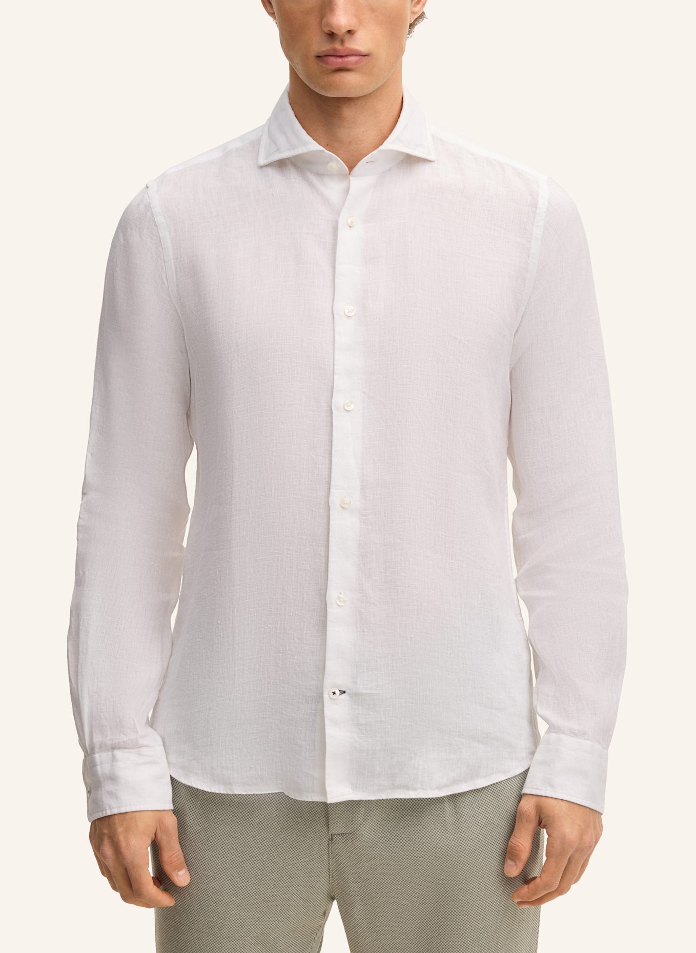 JOOP! Business-Hemd Slim Fit: WEISS