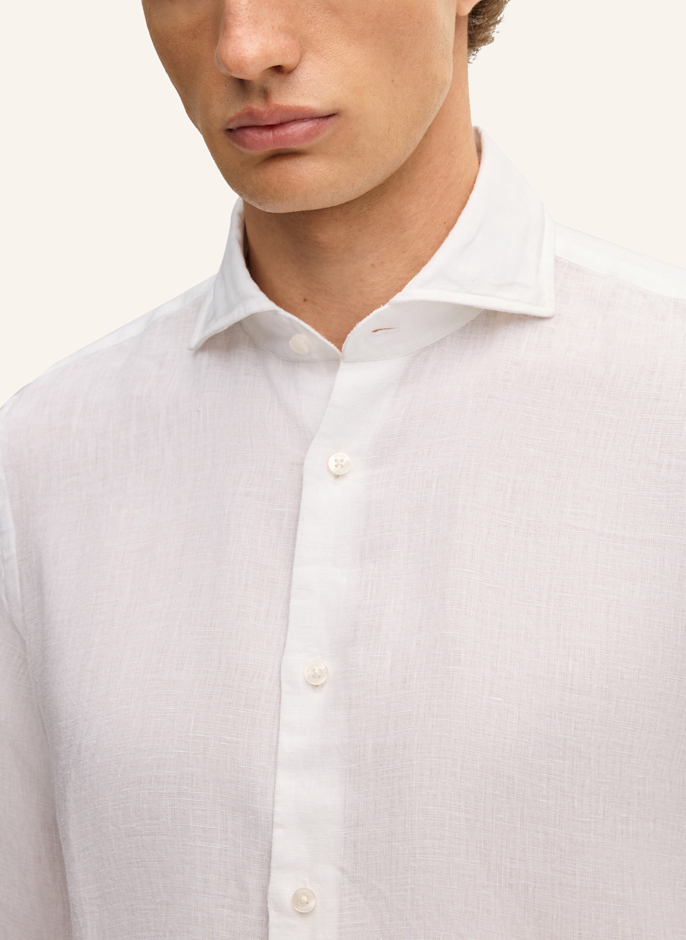 JOOP! Business-Hemd Slim Fit: WEISS