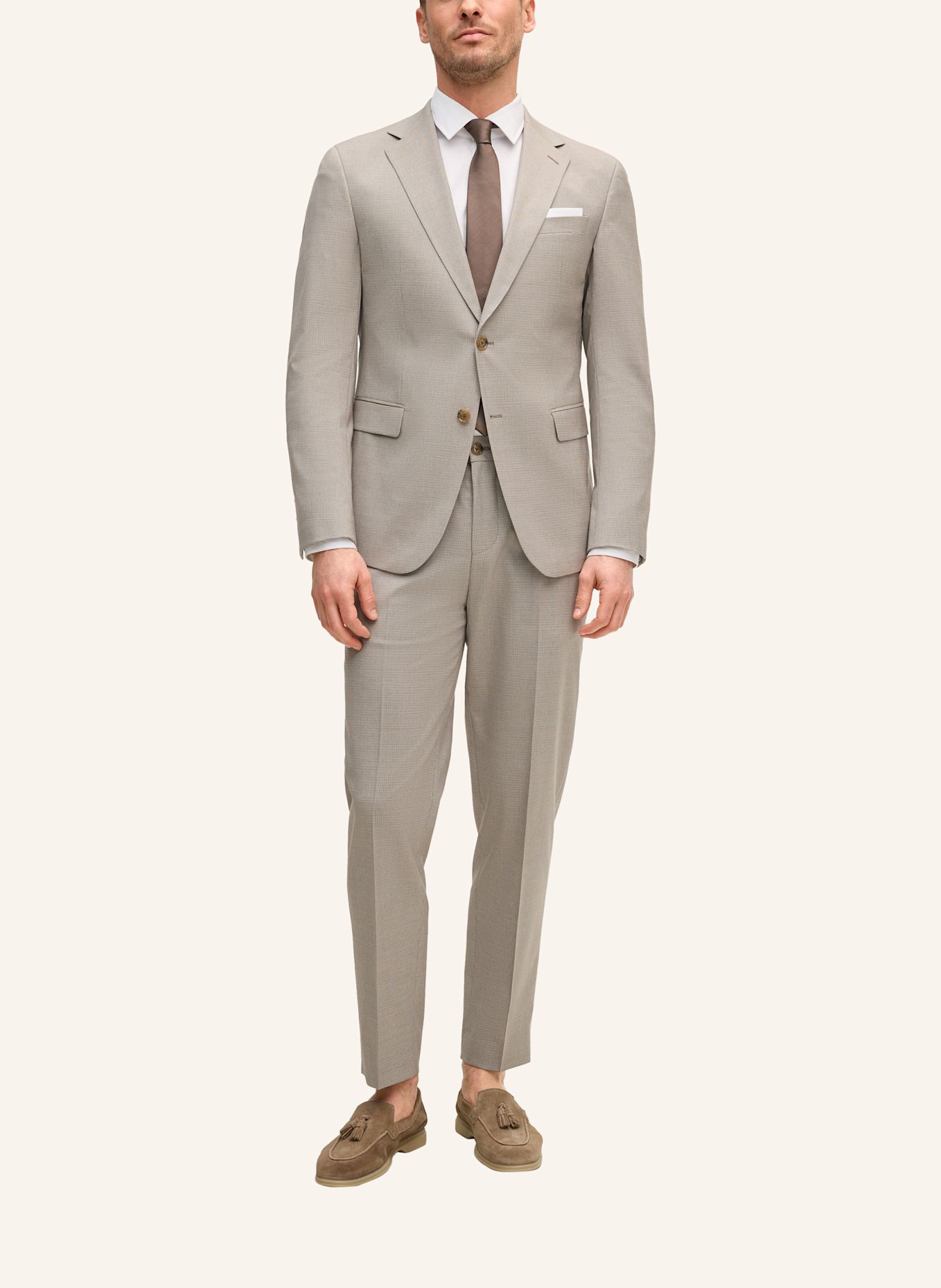 JOOP! Baukasten Anzughose Regular Fit: BEIGE