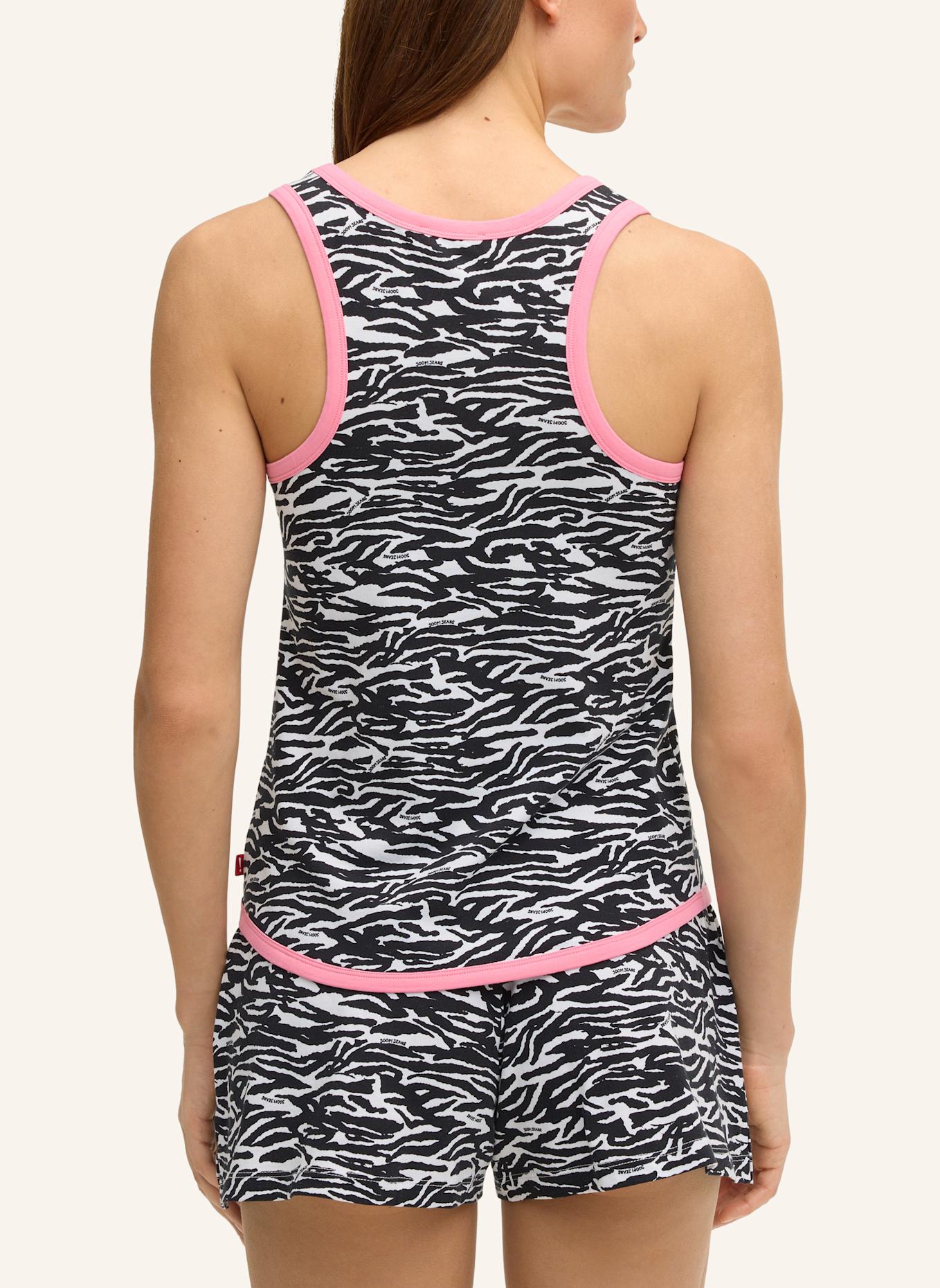 JOOP! JEANS Racerback Top: SCHWARZ/ WEISS