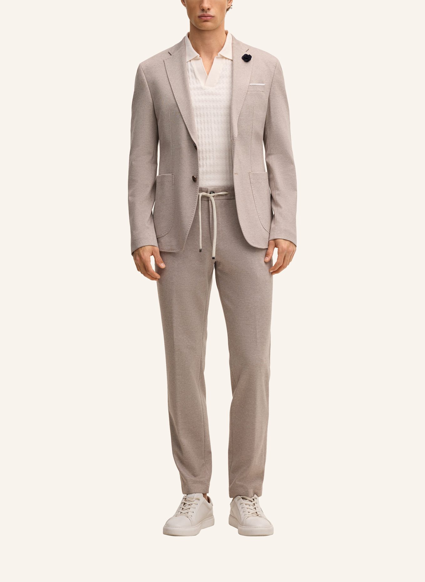 JOOP! Anzughose SAKE im Jogging-Stil Slim Fit: BEIGE