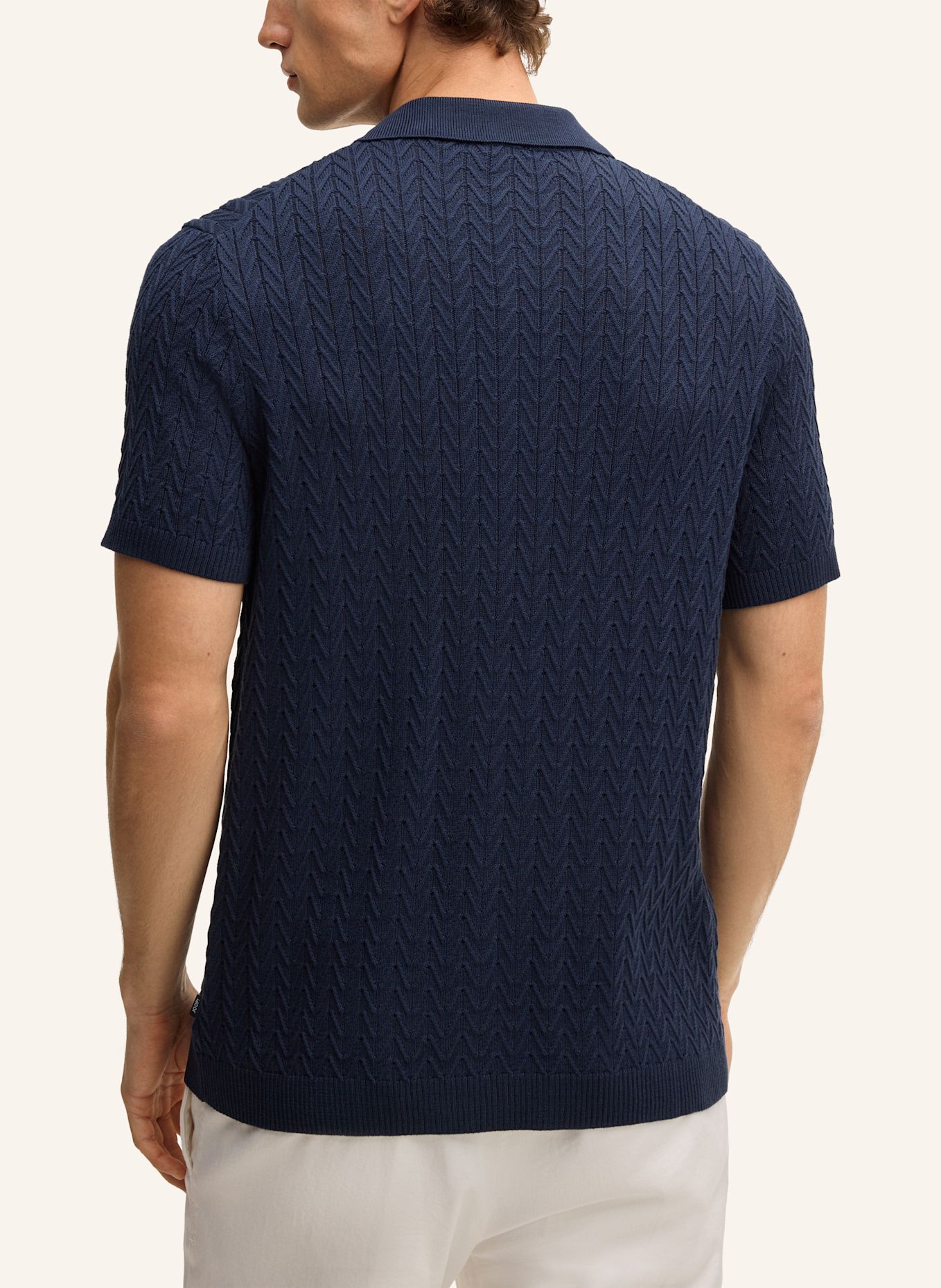 JOOP! Strickshirt: DUNKELBLAU