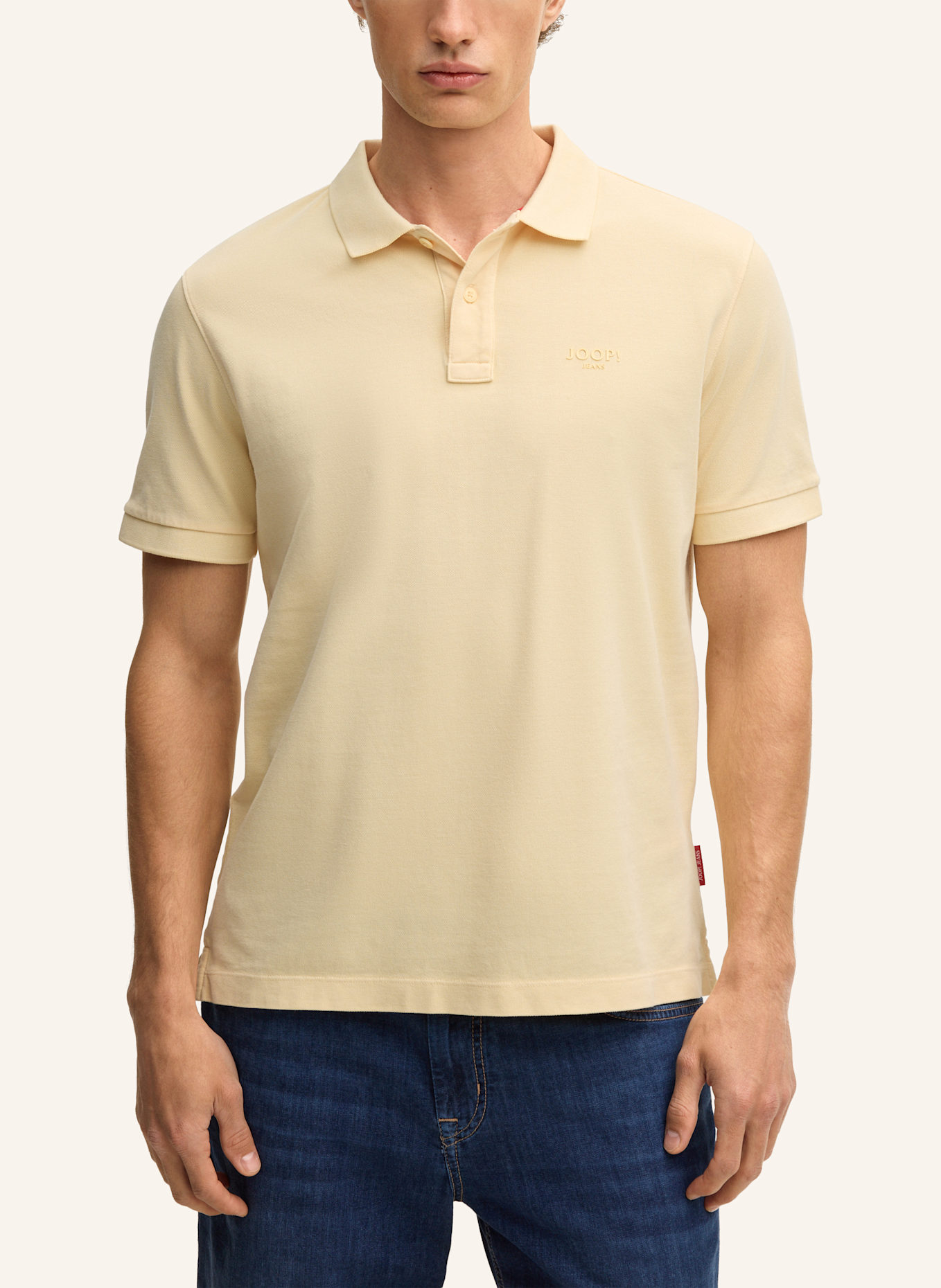 JOOP! JEANS Piqué-Poloshirt AMBROSIAN: HELLGELB