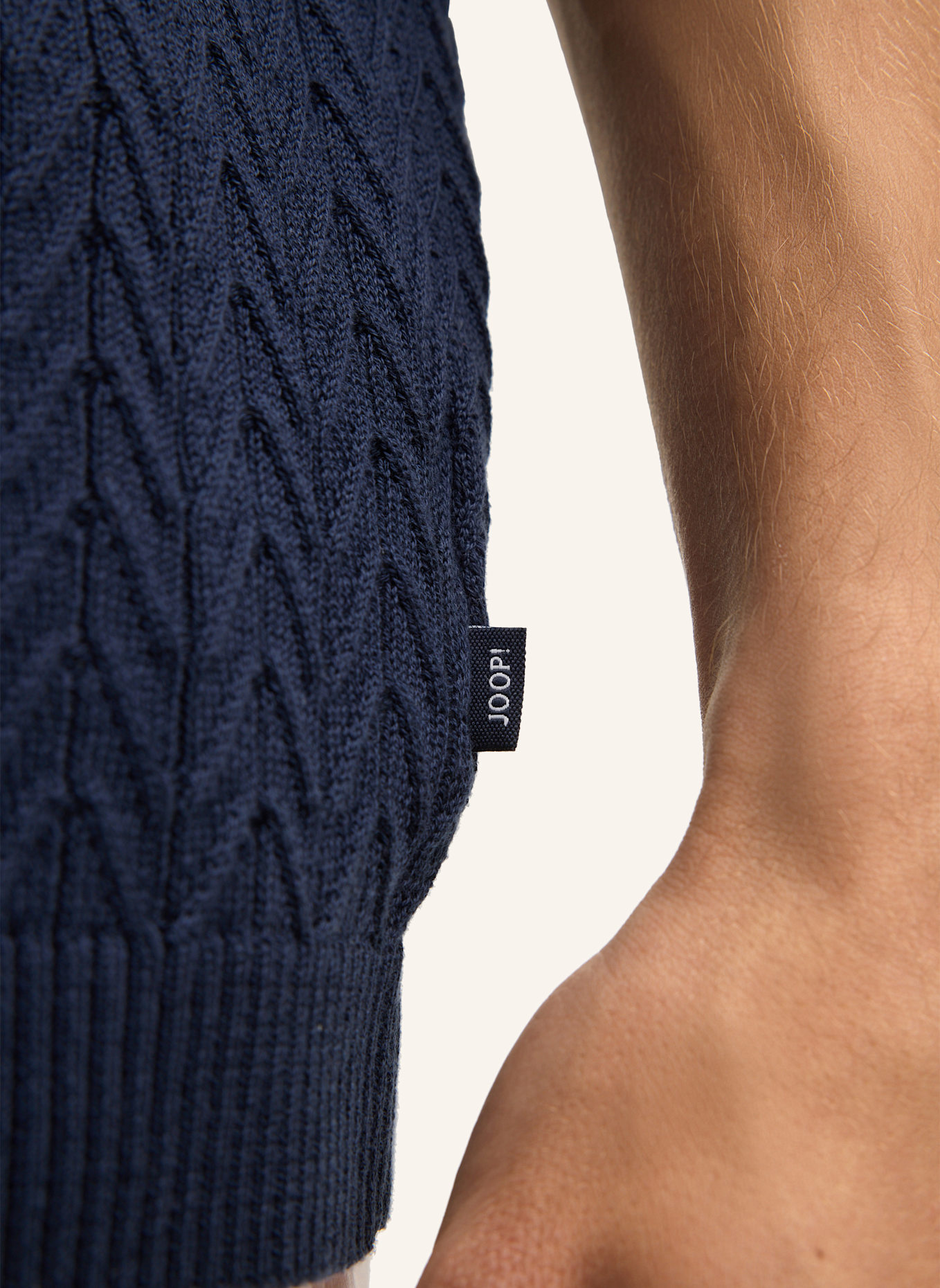 JOOP! Strickshirt: DUNKELBLAU
