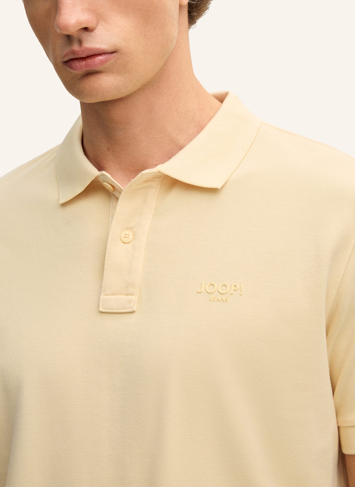 JOOP! JEANS Piqué-Poloshirt AMBROSIAN: HELLGELB