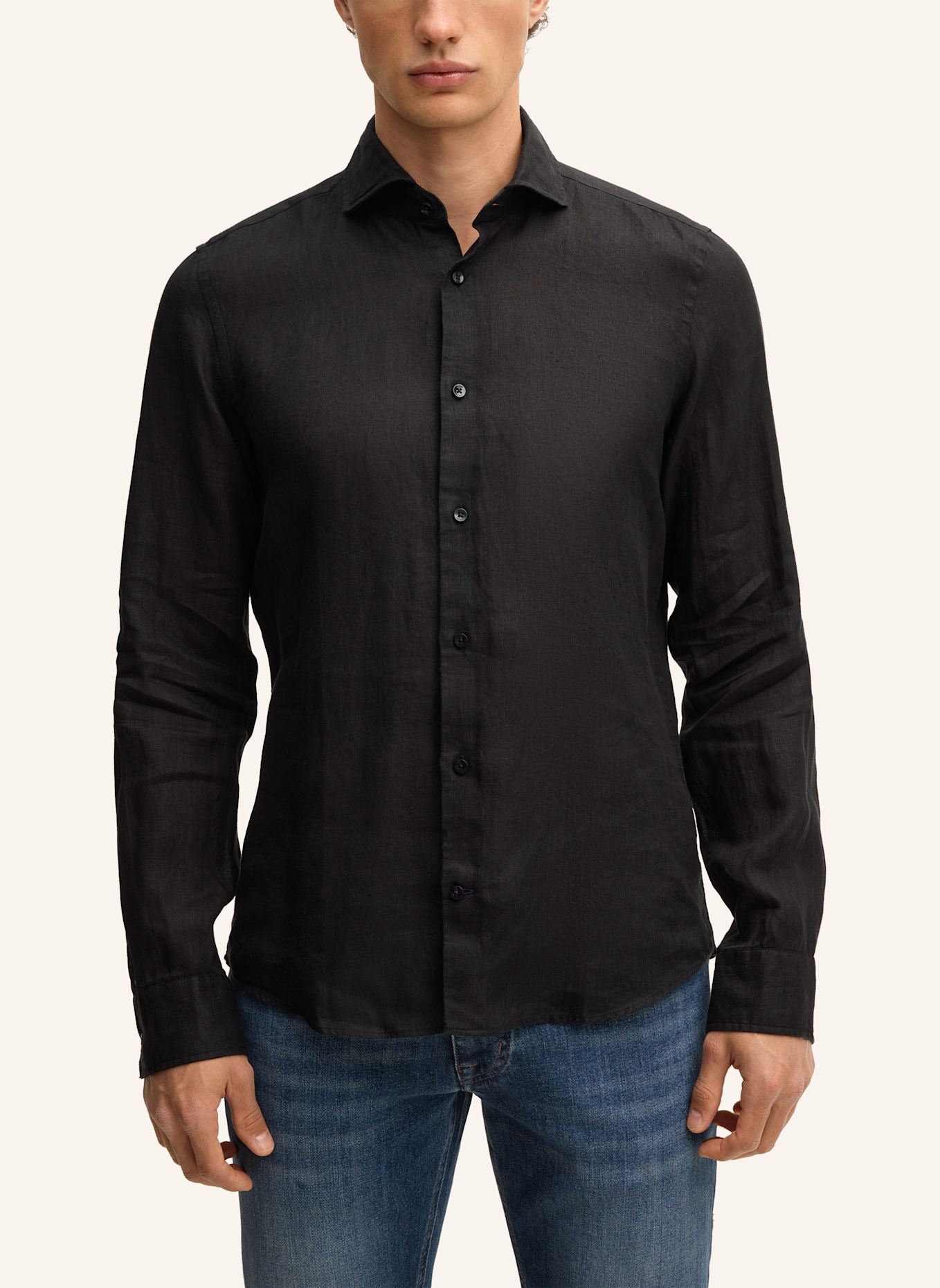 JOOP! Business-Hemd Slim Fit: SCHWARZ