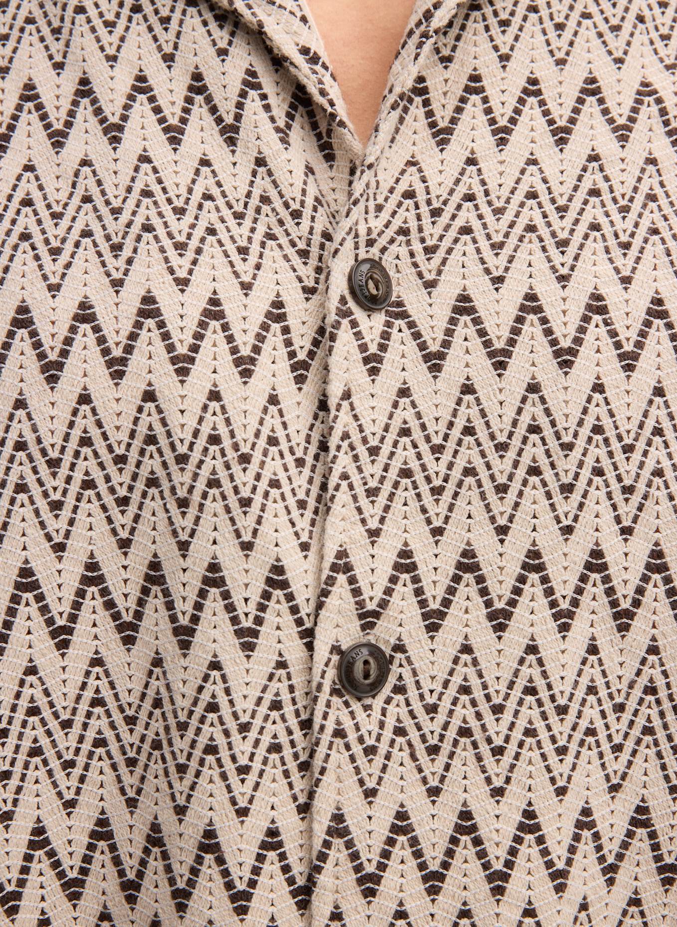 JOOP! JEANS Kurzarm-Hemd Regular Fit: BEIGE