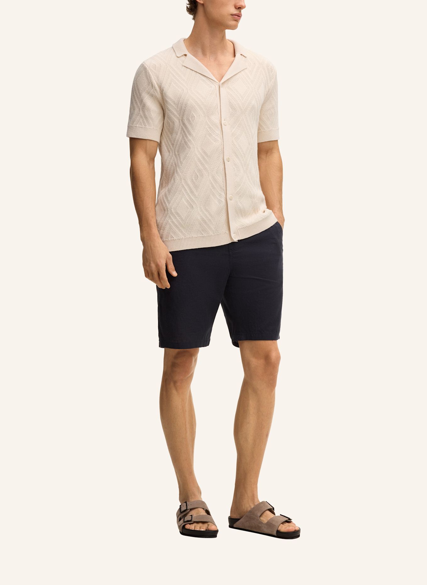 JOOP! JEANS Strickshirt Regular Fit: CREME