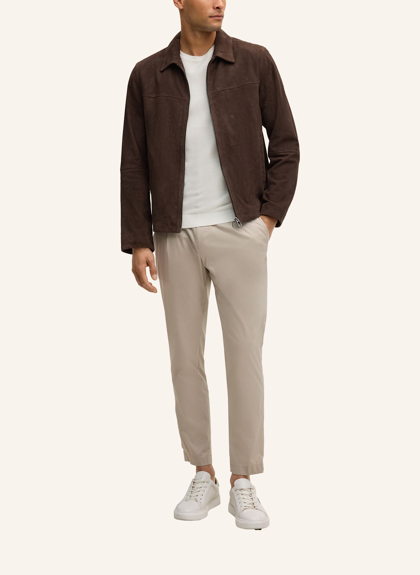 JOOP! Lederjacke: DUNKELBRAUN