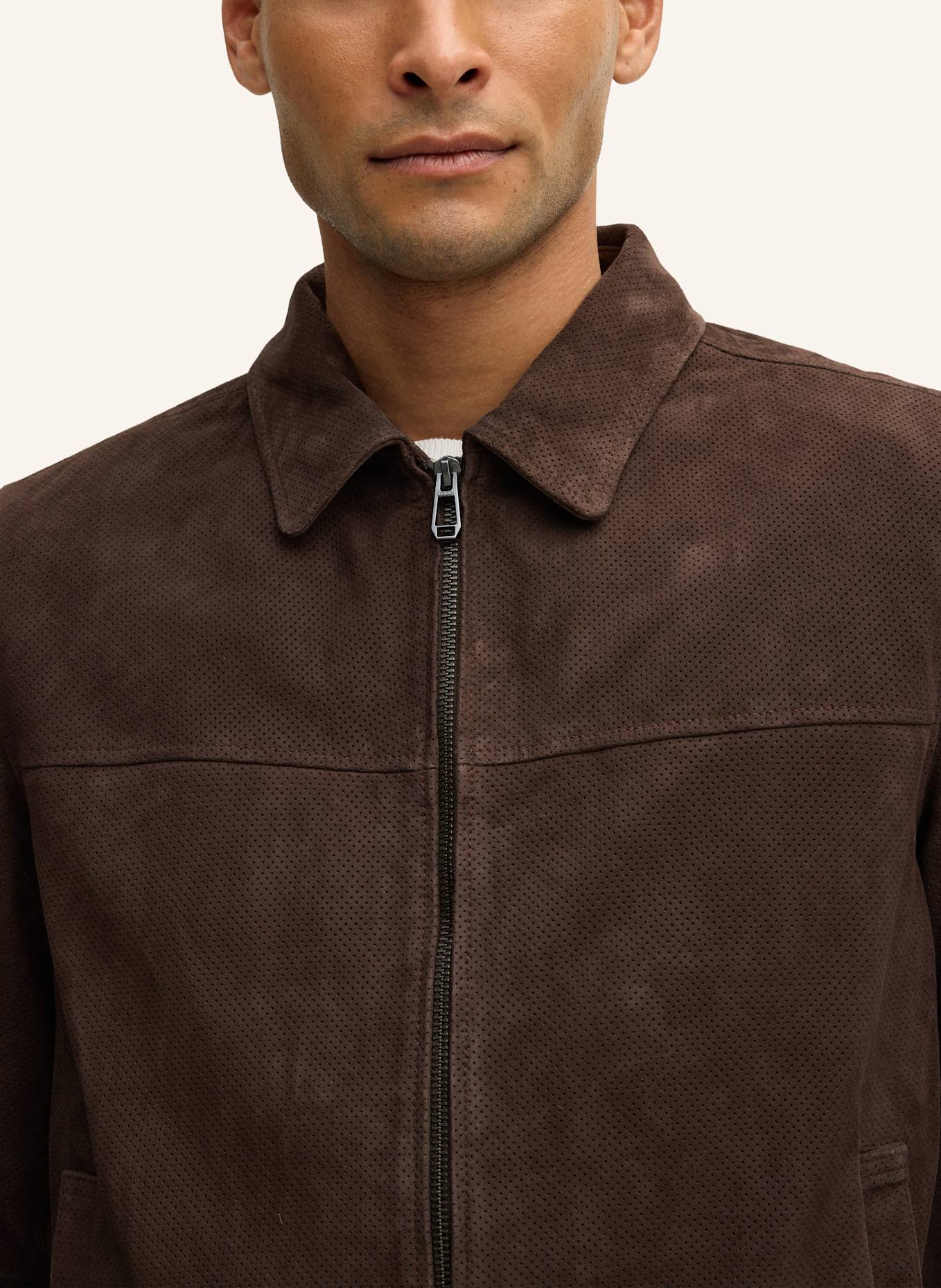 JOOP! Lederjacke: DUNKELBRAUN