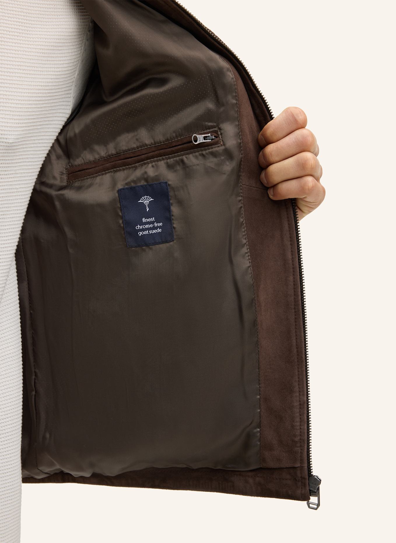 JOOP! Lederjacke: DUNKELBRAUN