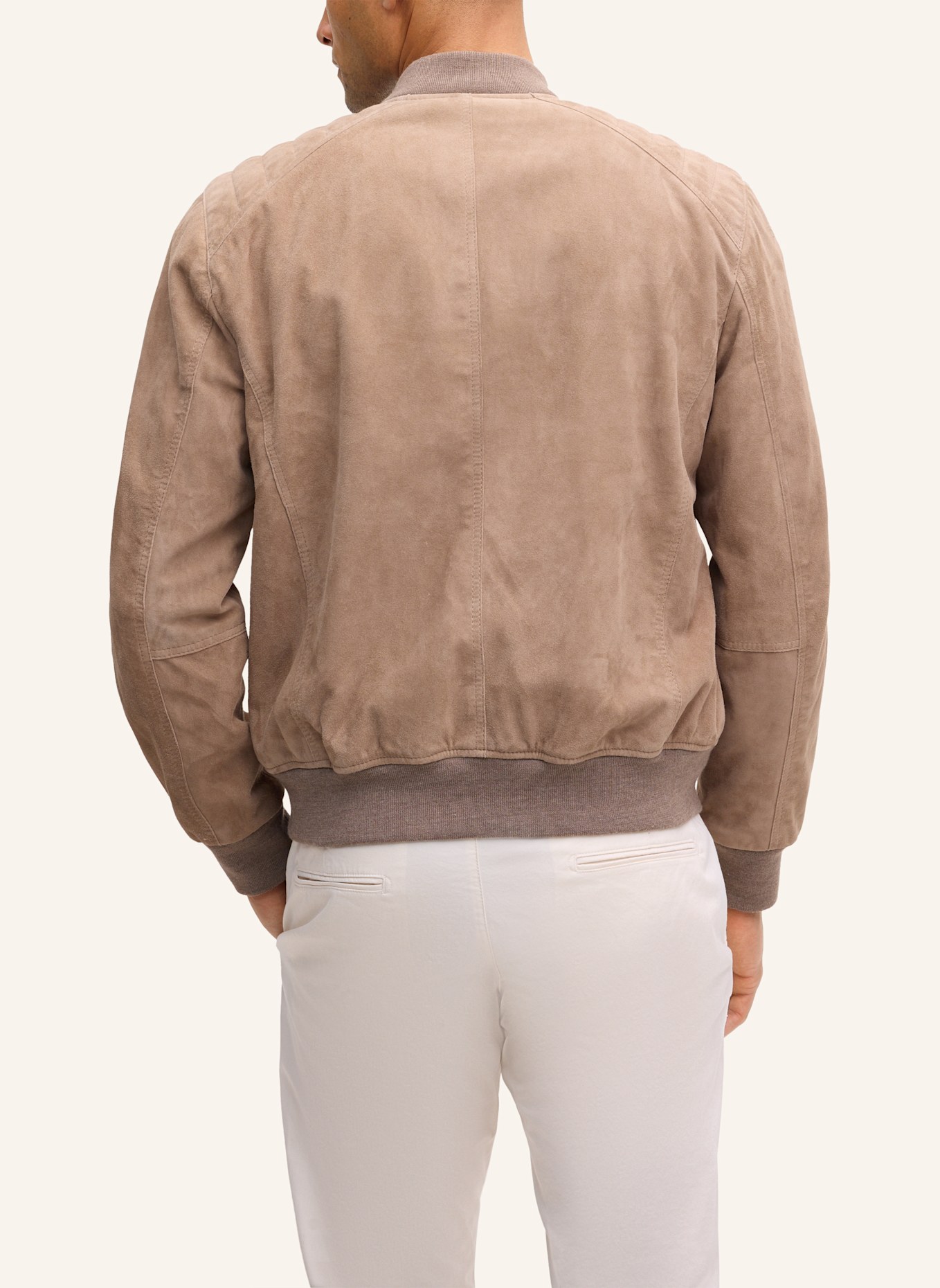 JOOP! JEANS Lederjacke: BEIGE