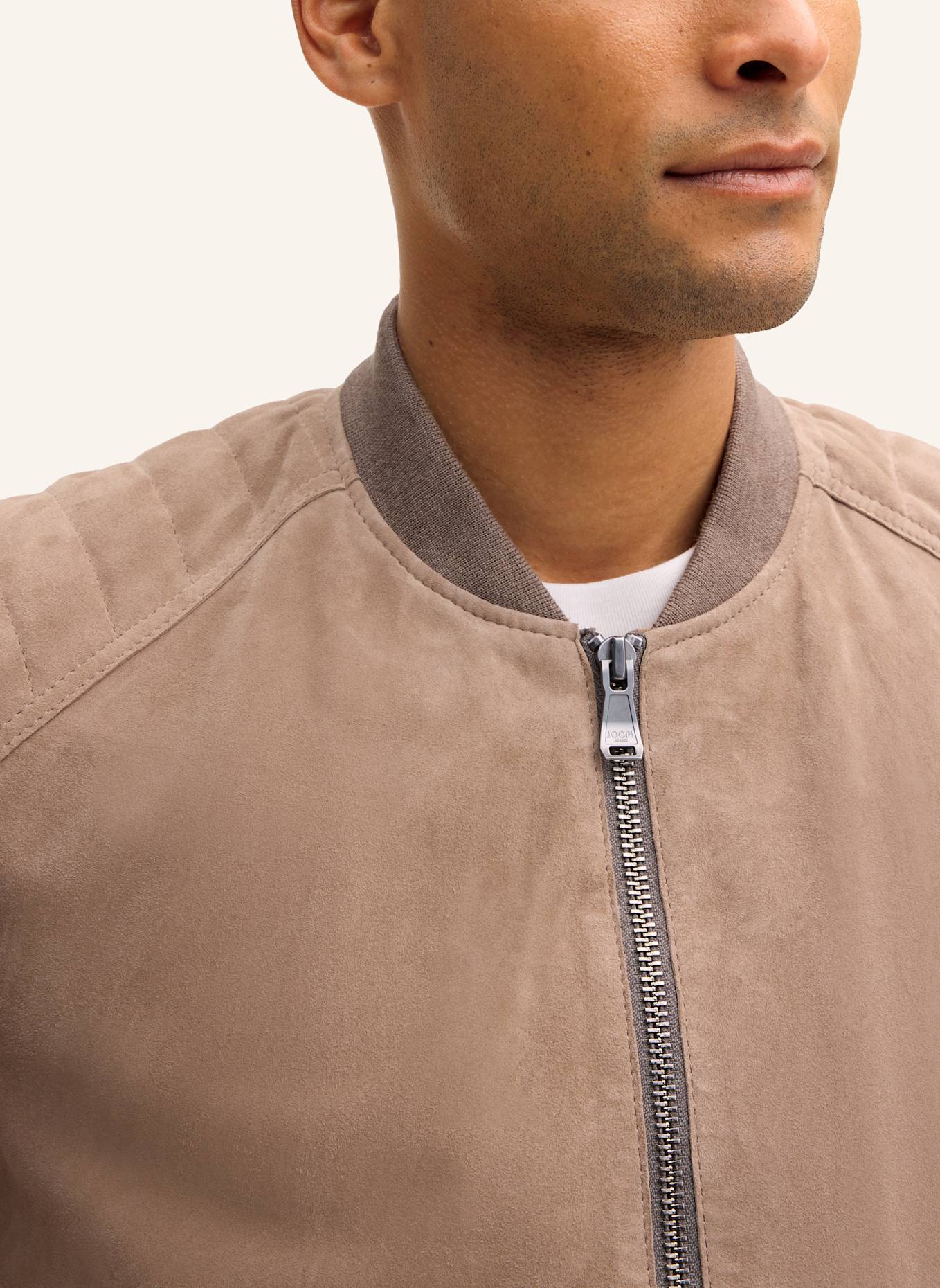 JOOP! JEANS Lederjacke: BEIGE