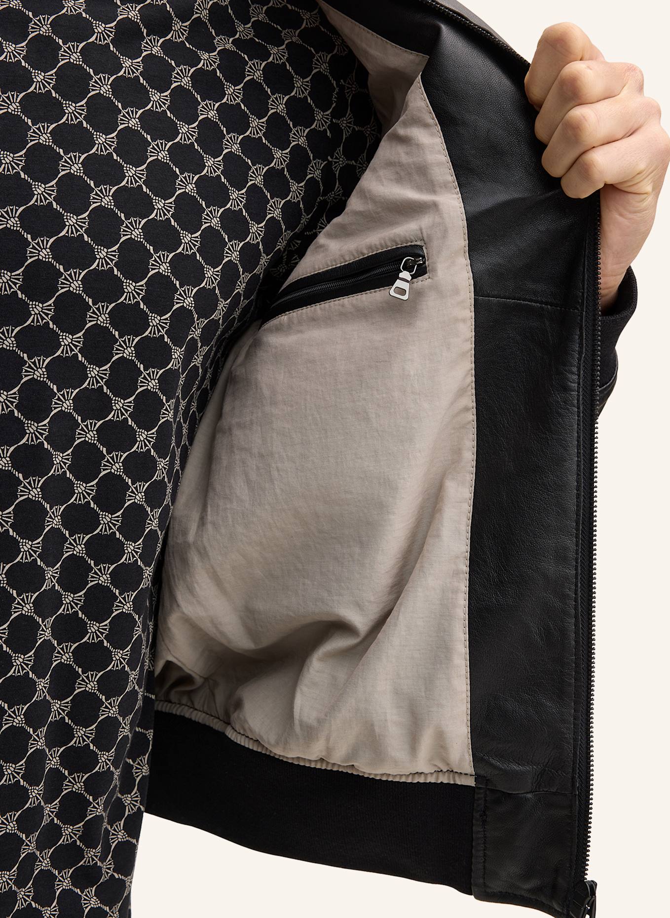 JOOP! Lederjacke: SCHWARZ