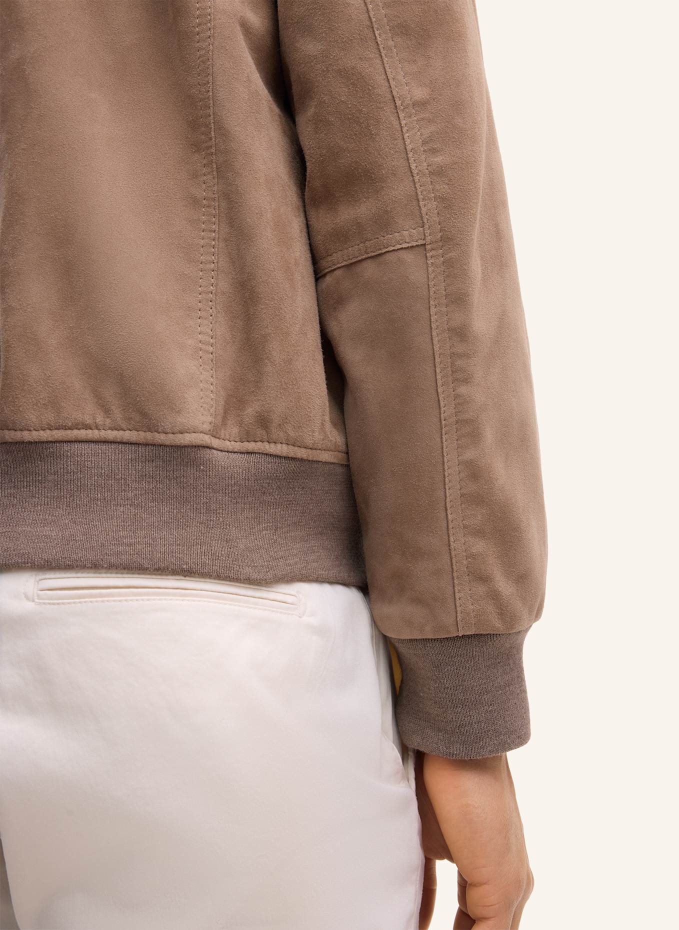JOOP! JEANS Lederjacke: BEIGE