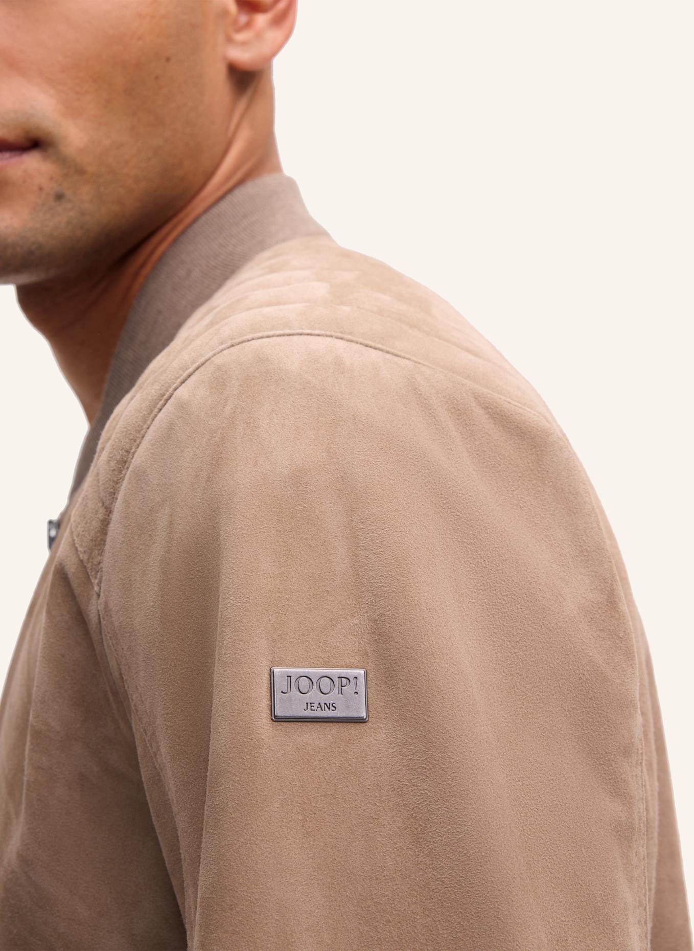 JOOP! JEANS Lederjacke: BEIGE