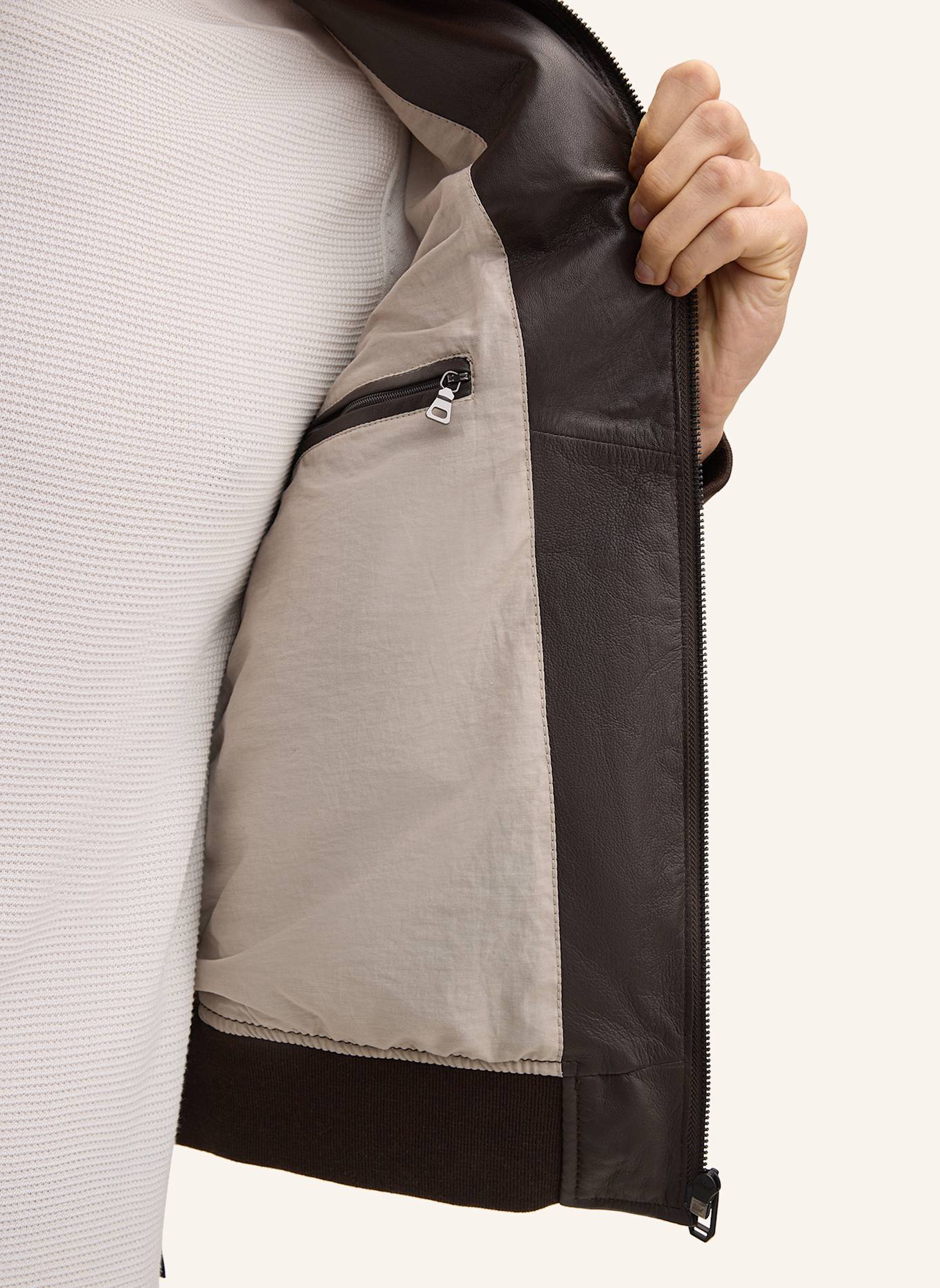 JOOP! Lederjacke: DUNKELBRAUN