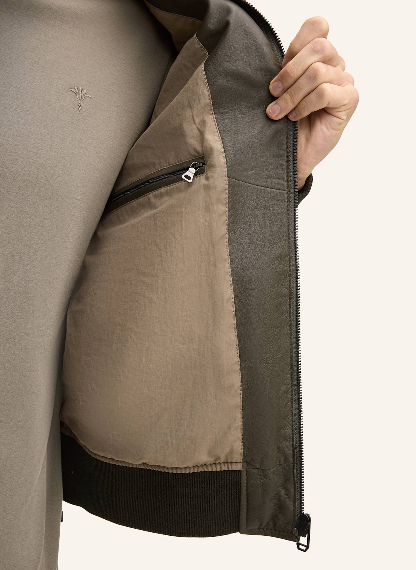 JOOP! Lederjacke: GRÜN