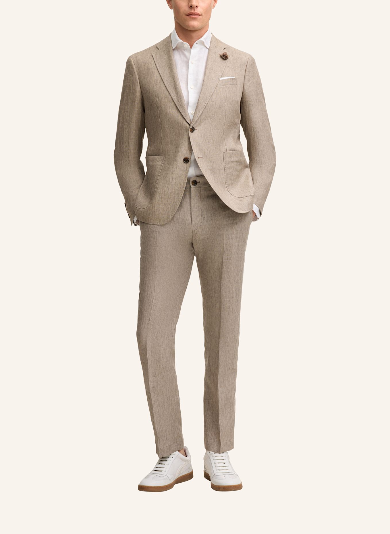 JOOP! Leinen-Sakko Slim Fit: BEIGE