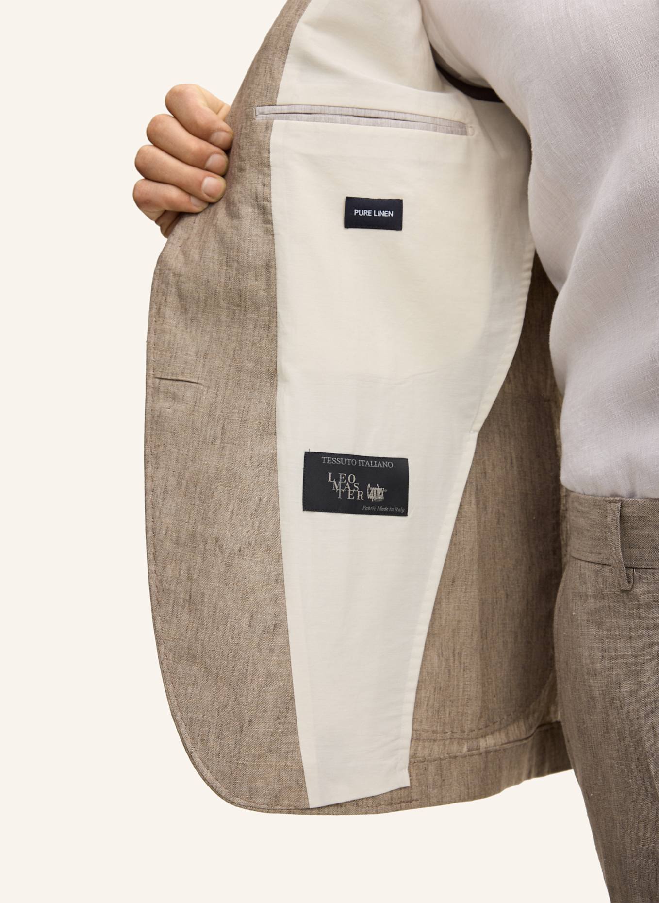 JOOP! Leinen-Sakko Slim Fit: BEIGE