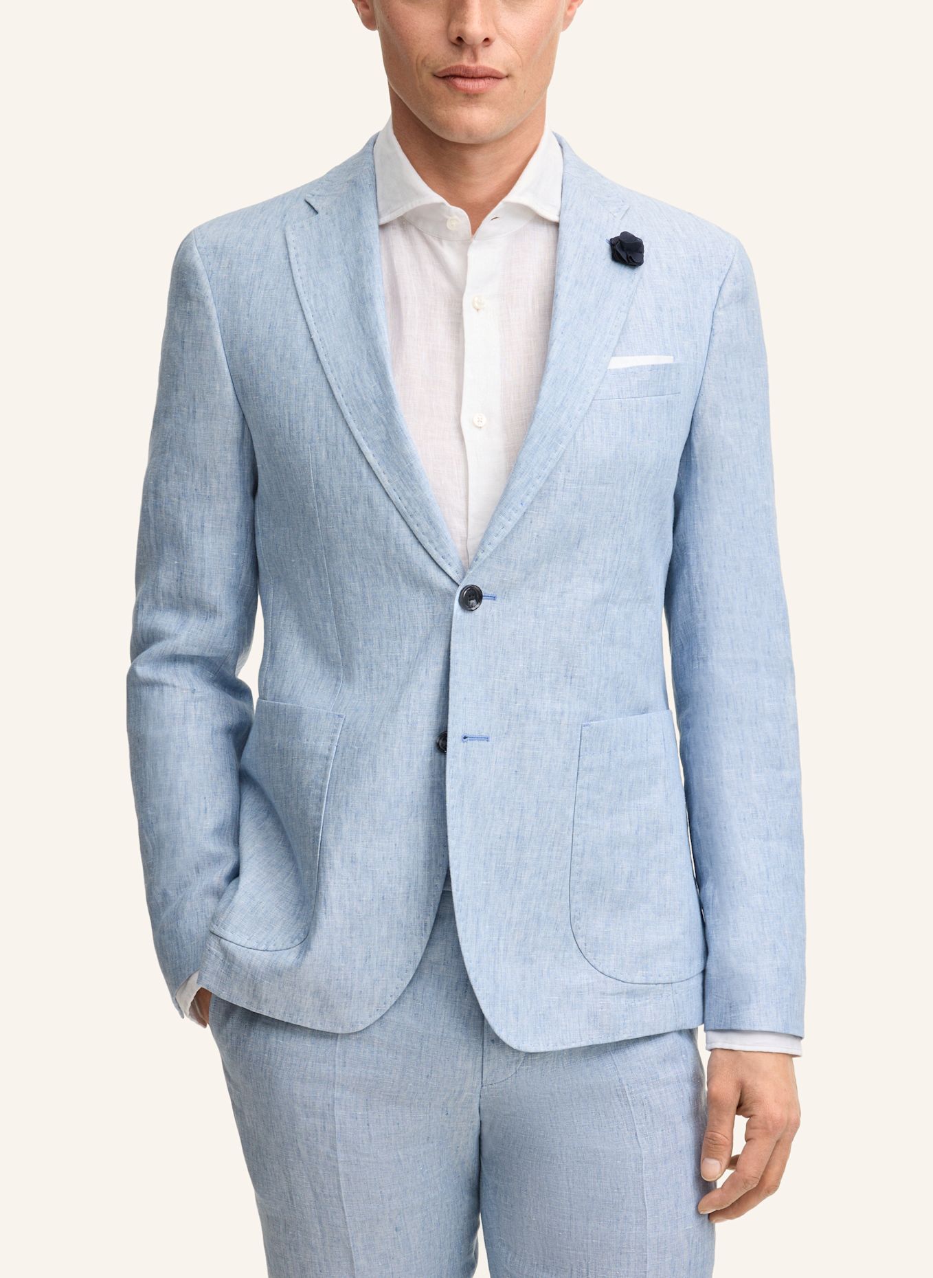 JOOP! Leinen-Sakko Slim Fit: HELLBLAU