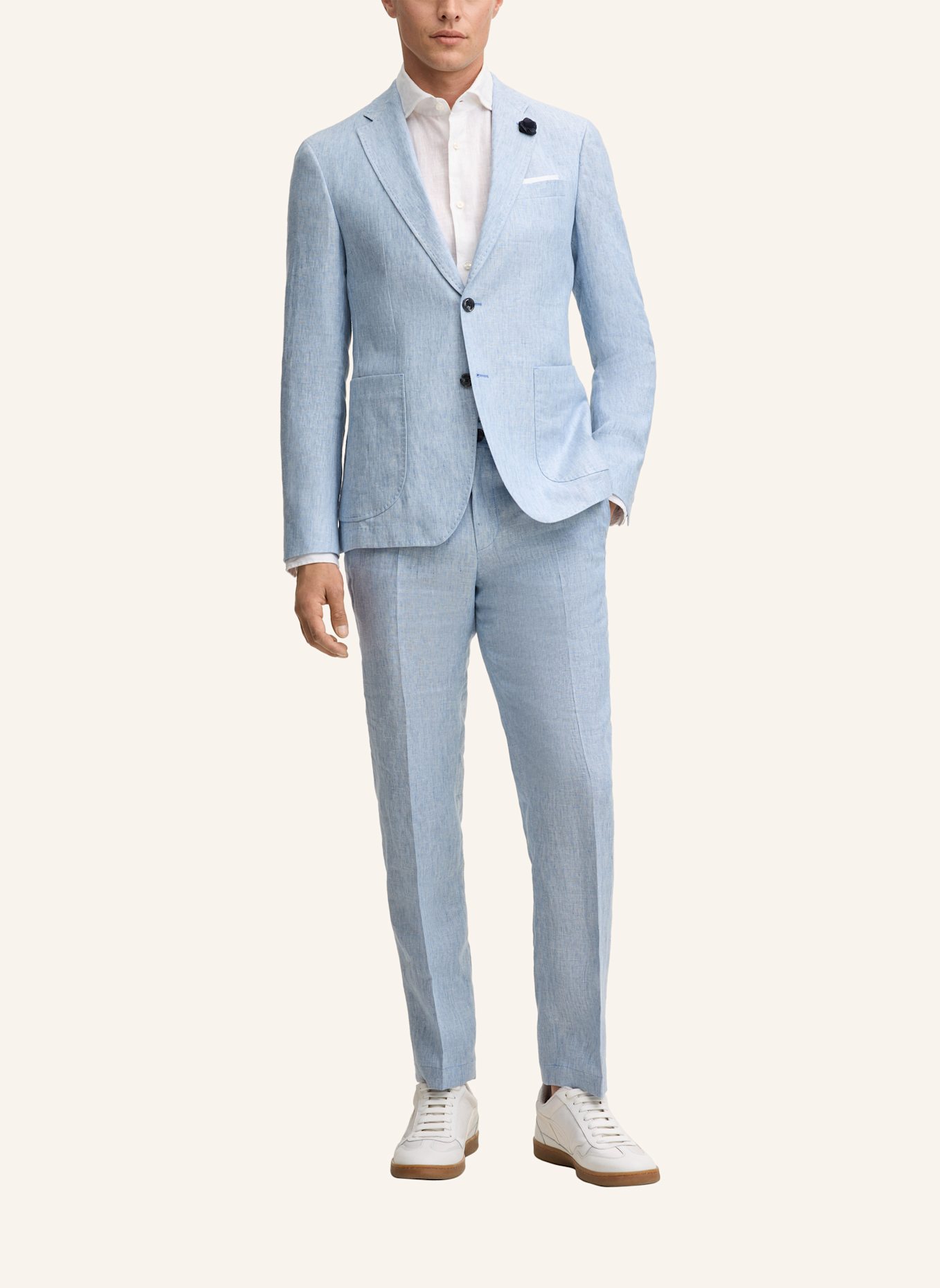 JOOP! Leinen-Sakko Slim Fit: HELLBLAU