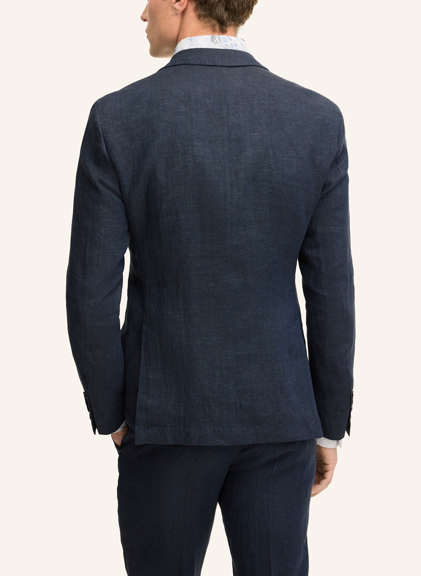 JOOP! Leinen-Sakko Slim Fit: DUNKELBLAU