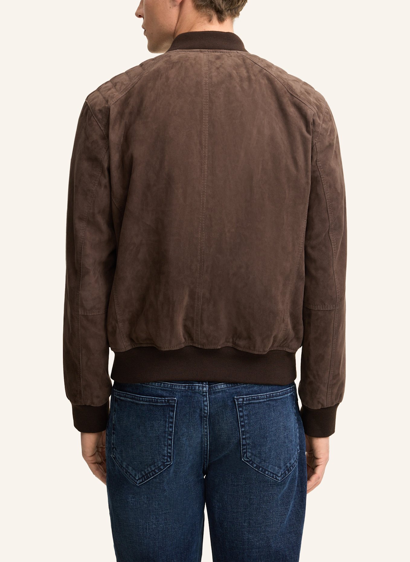 JOOP! JEANS Lederjacke: DUNKELBRAUN