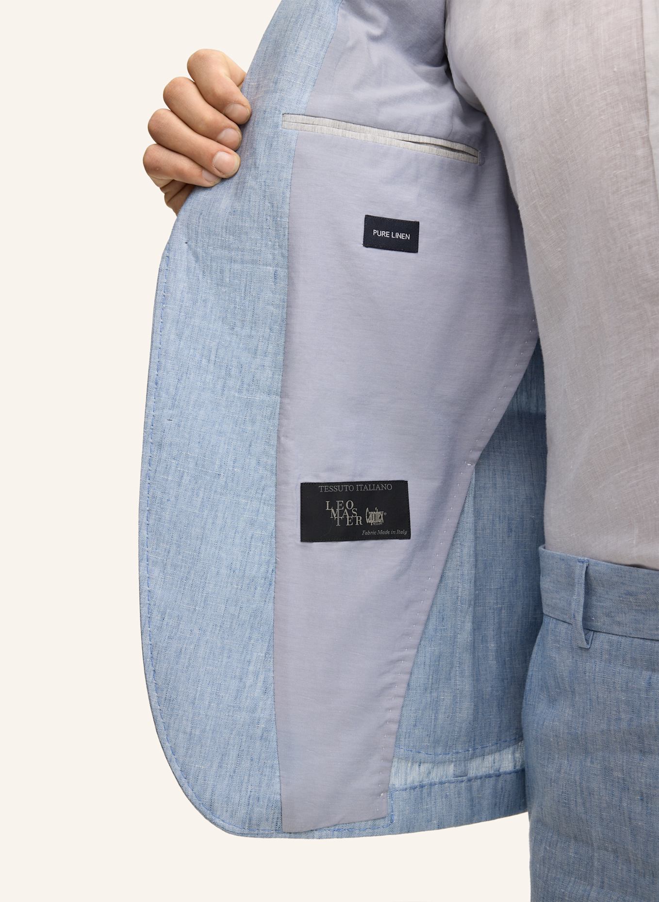 JOOP! Leinen-Sakko Slim Fit: HELLBLAU