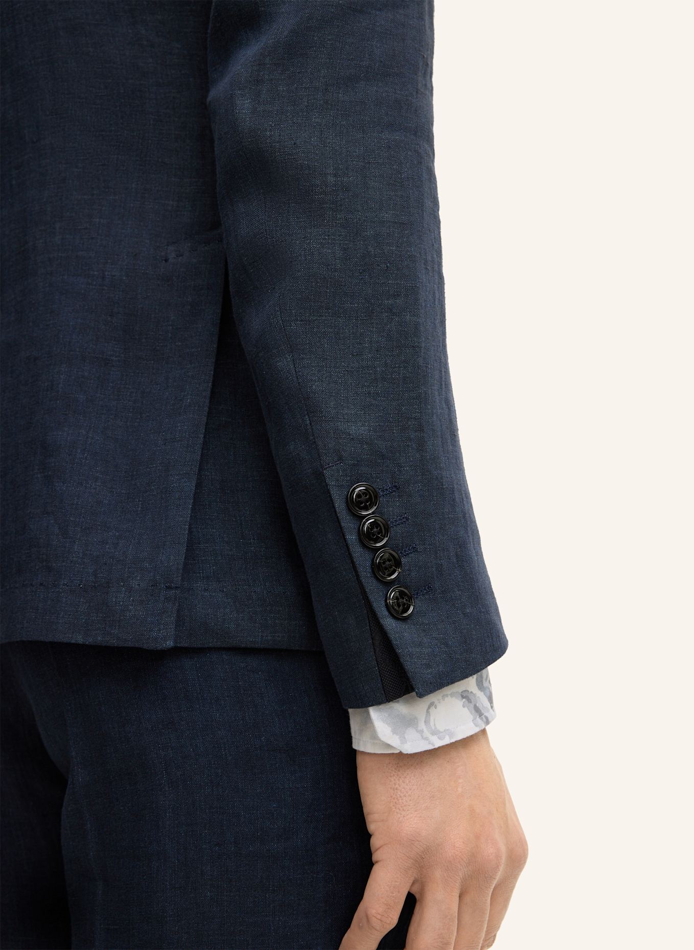 JOOP! Leinen-Sakko Slim Fit: DUNKELBLAU