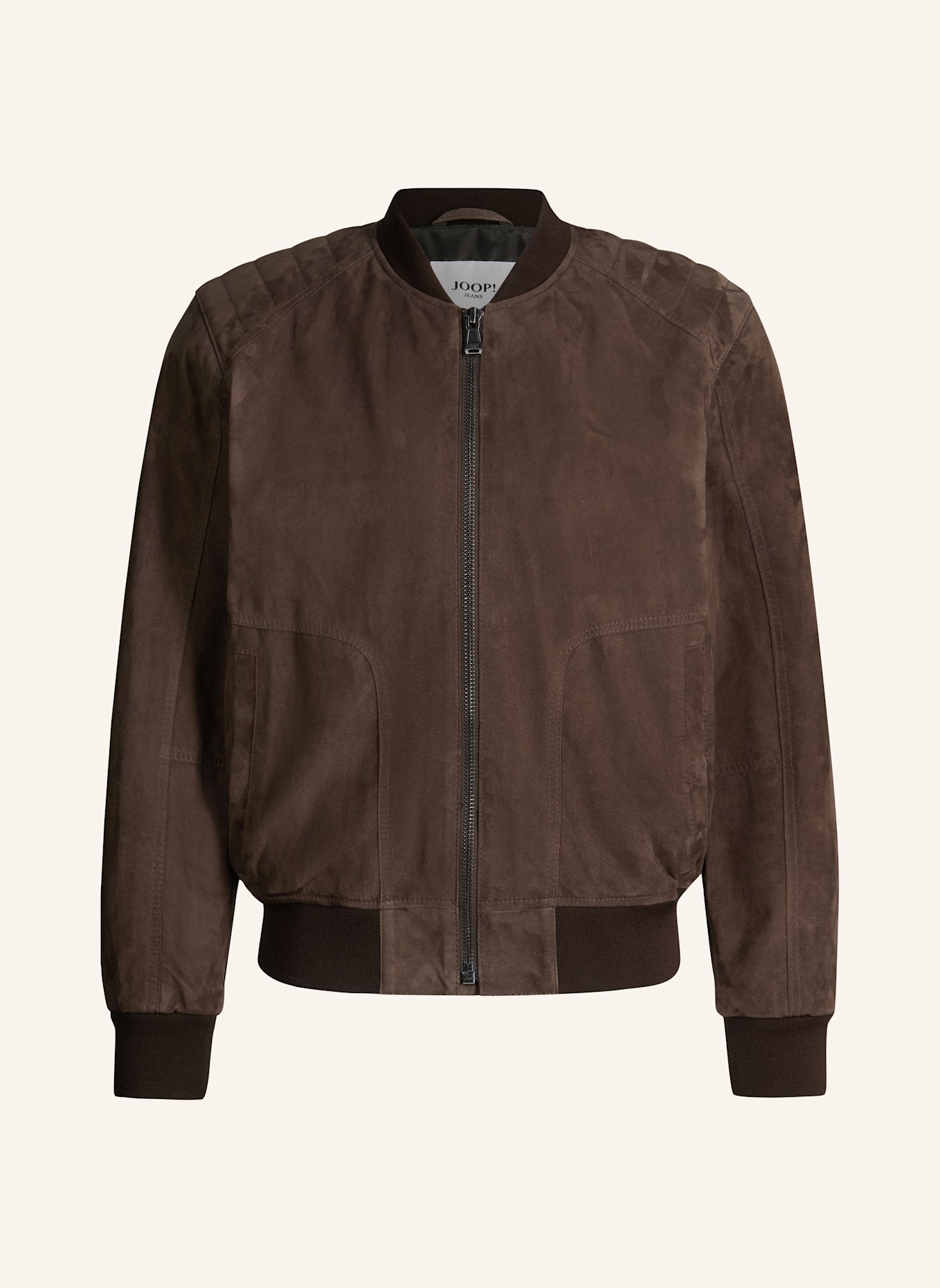 JOOP! JEANS Lederjacke: DUNKELBRAUN