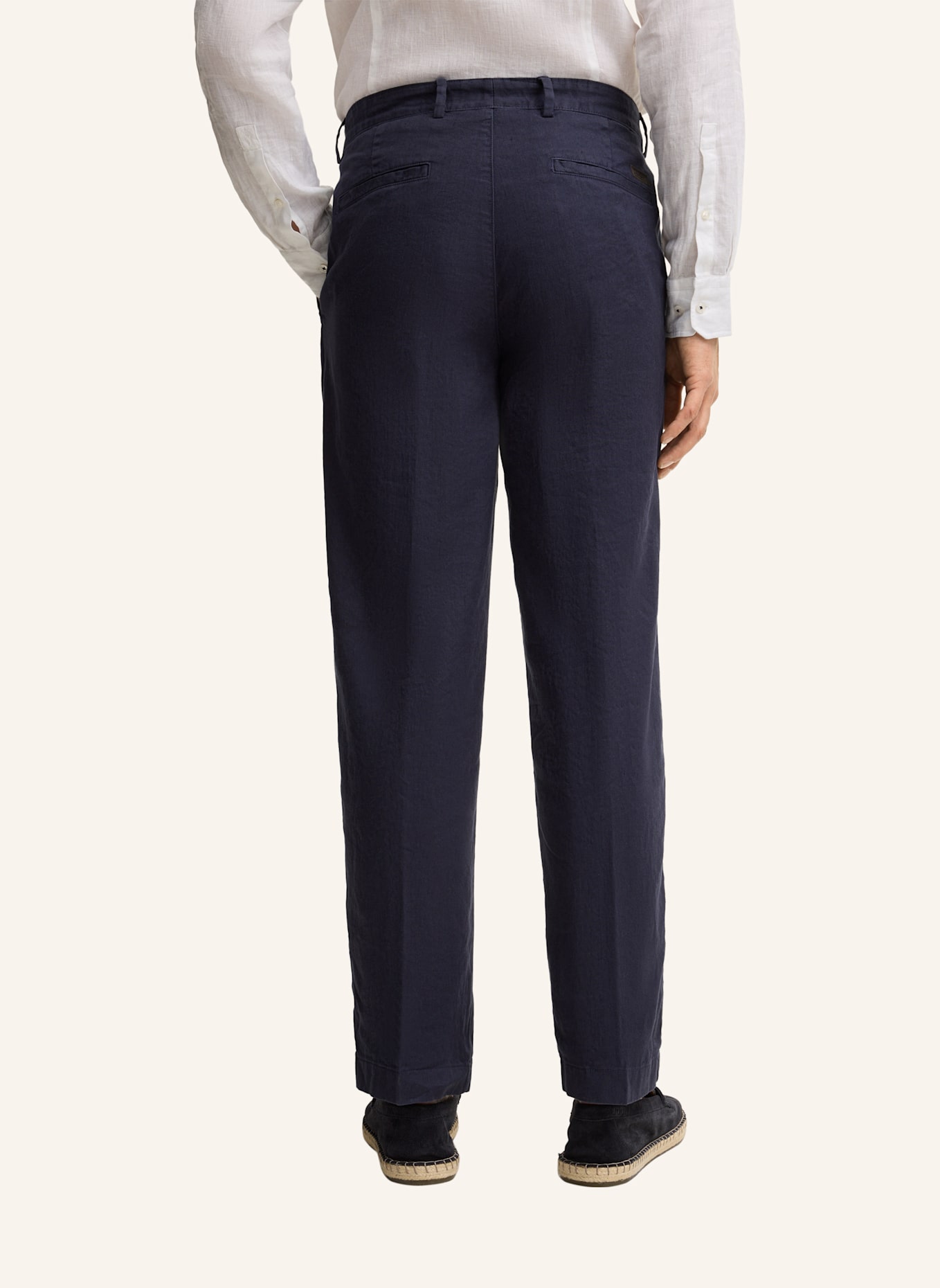 JOOP! Bundfaltenhose Loose Fit: DUNKELBLAU