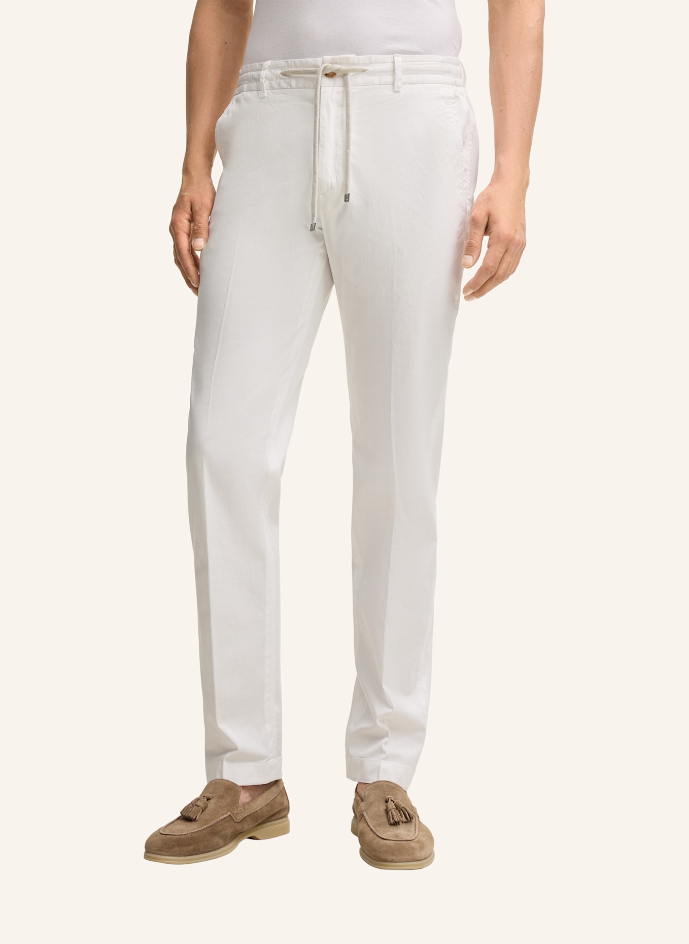 JOOP! Stoffhose Slim Fit: WEISS