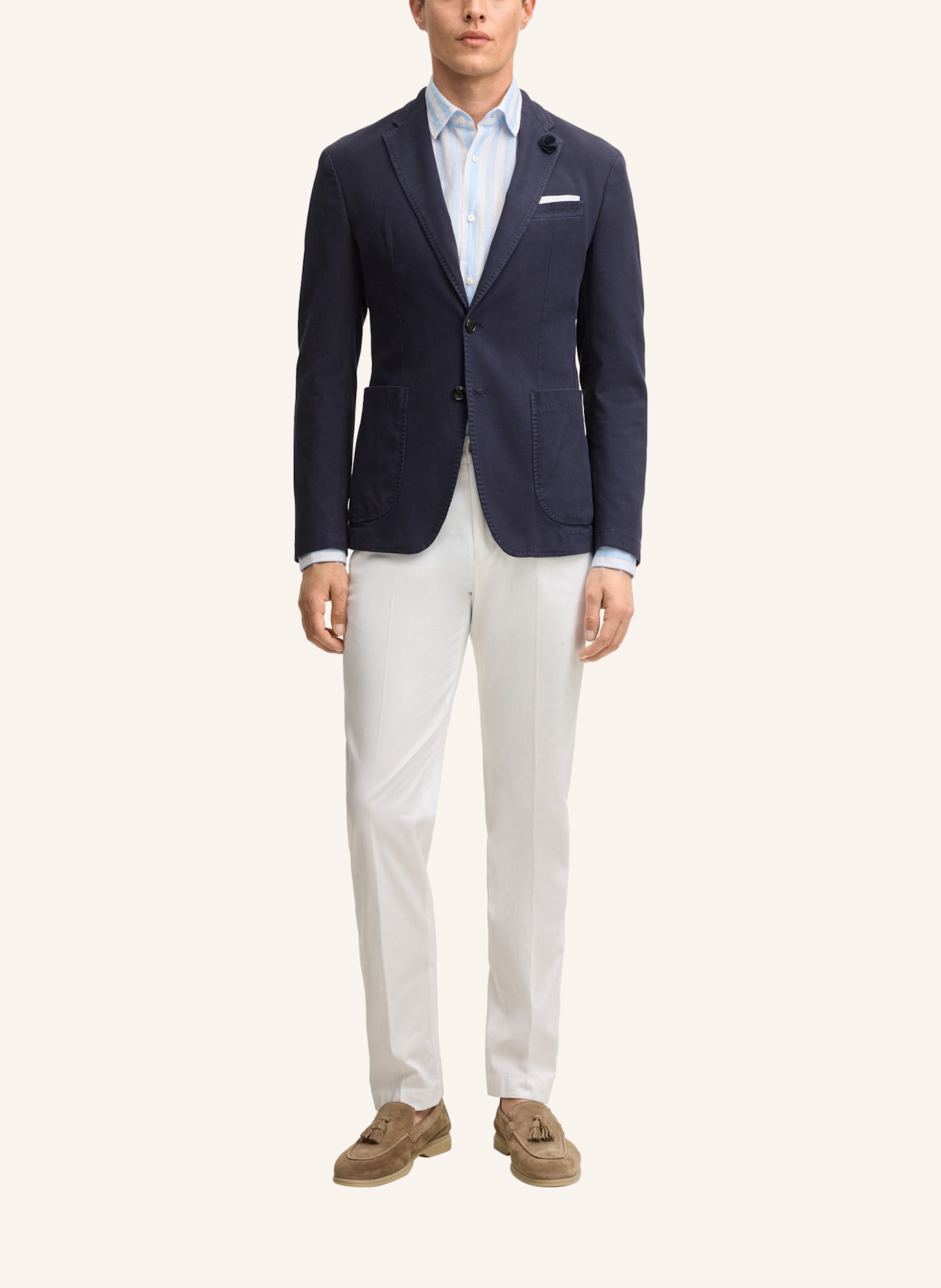 JOOP! Stoffhose Slim Fit: WEISS