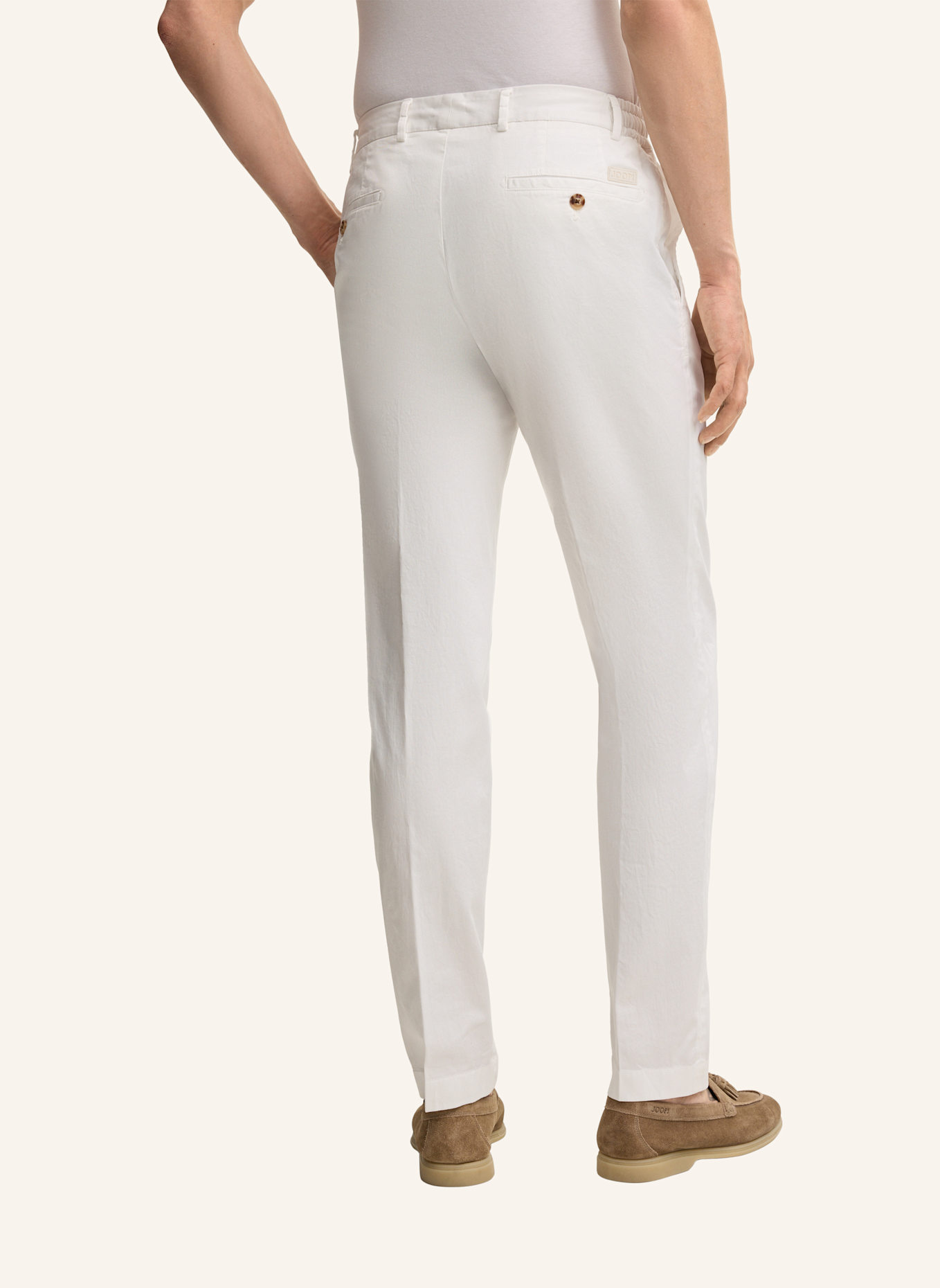 JOOP! Stoffhose Slim Fit: WEISS