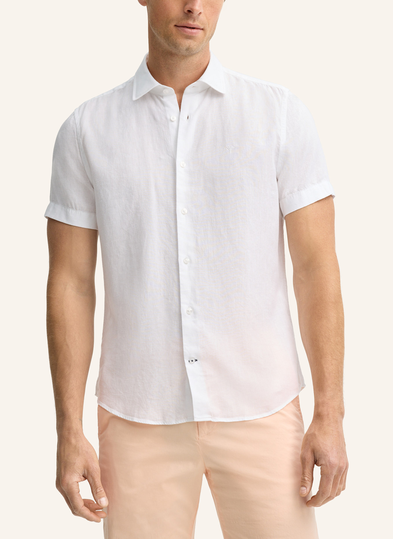 JOOP! Kurzarm-Hemd Slim Fit: WEISS