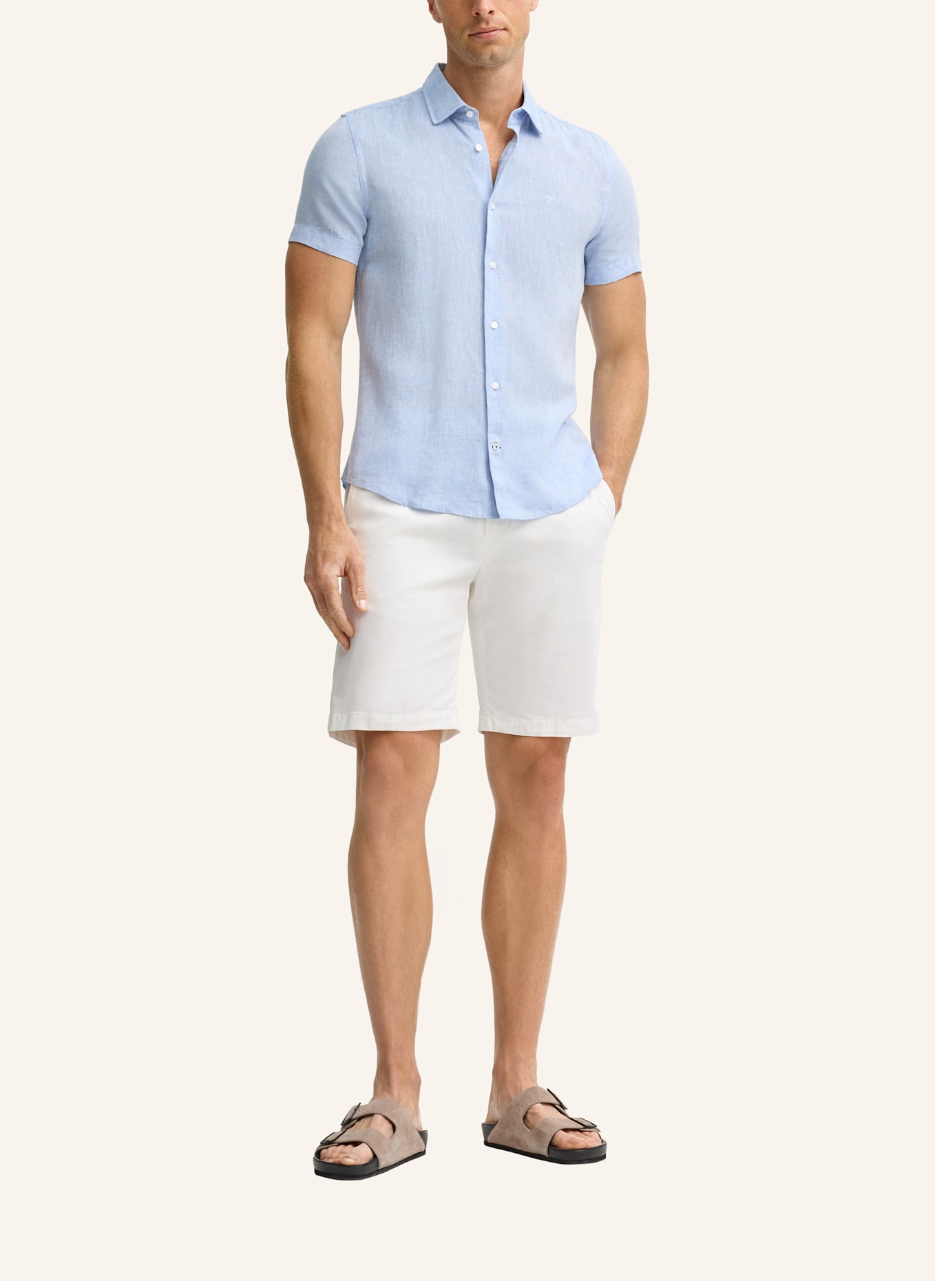 JOOP! Kurzarm-Hemd Slim Fit: HELLBLAU