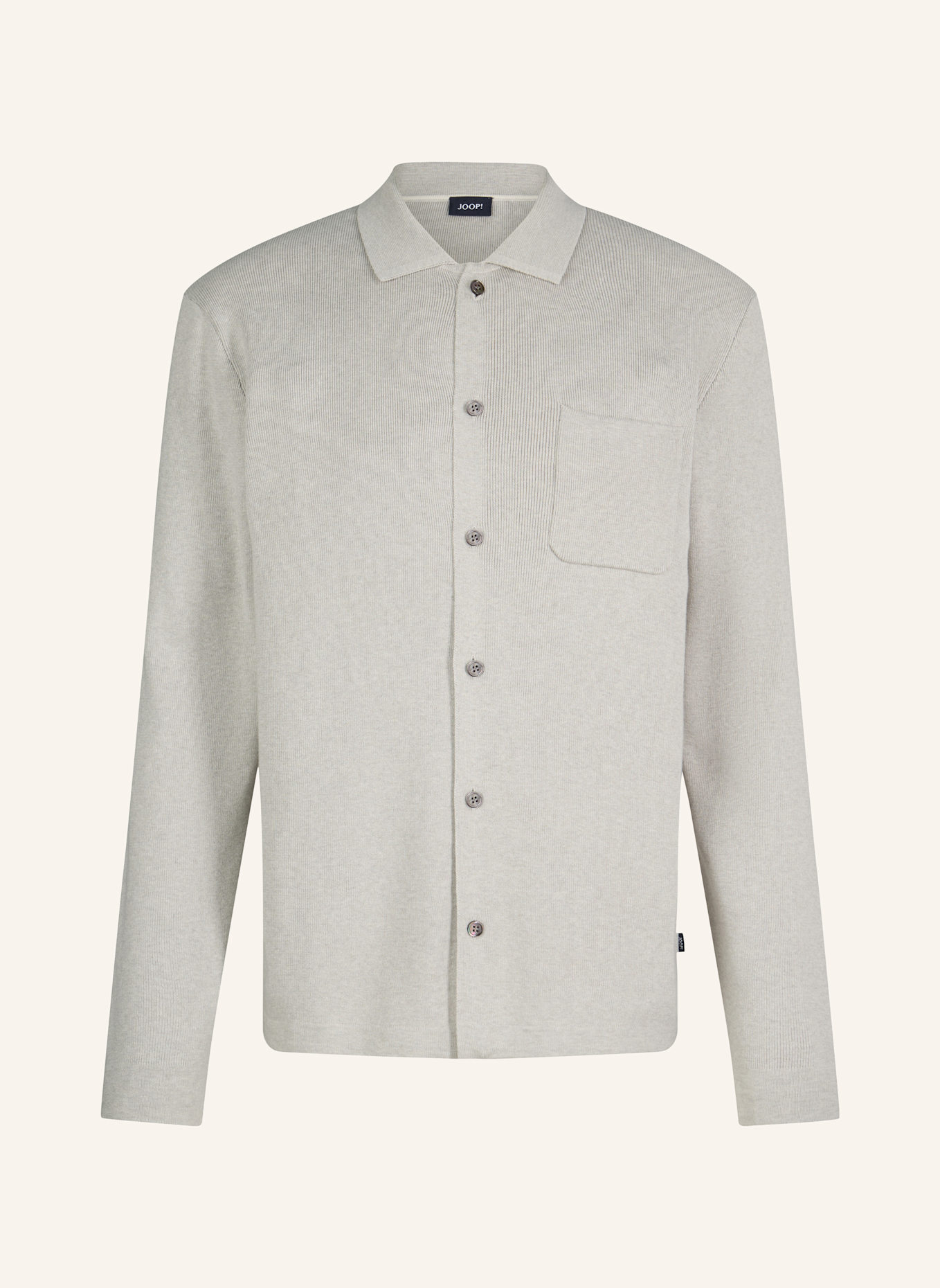 JOOP! Strick-Overjacket ACO: HELLGRAU