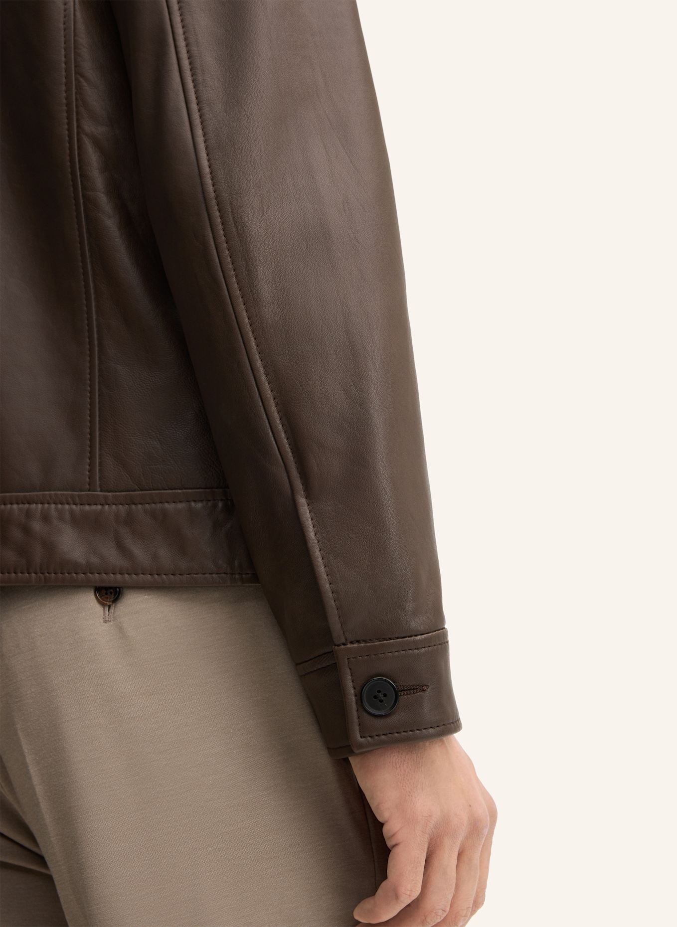 JOOP! Lederjacke: BRAUN