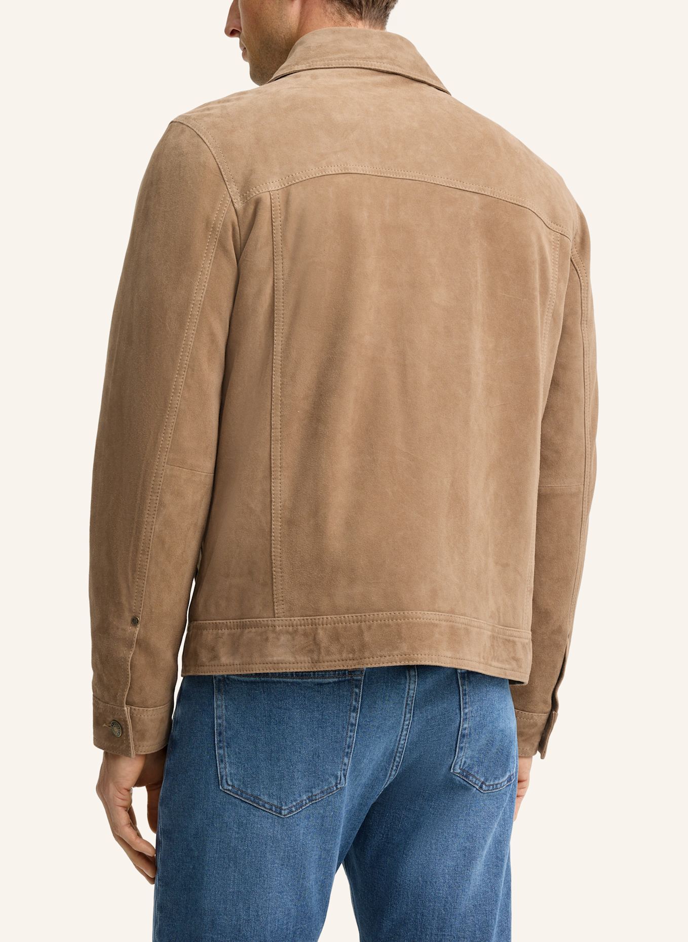 JOOP! JEANS Lederjacke: BEIGE